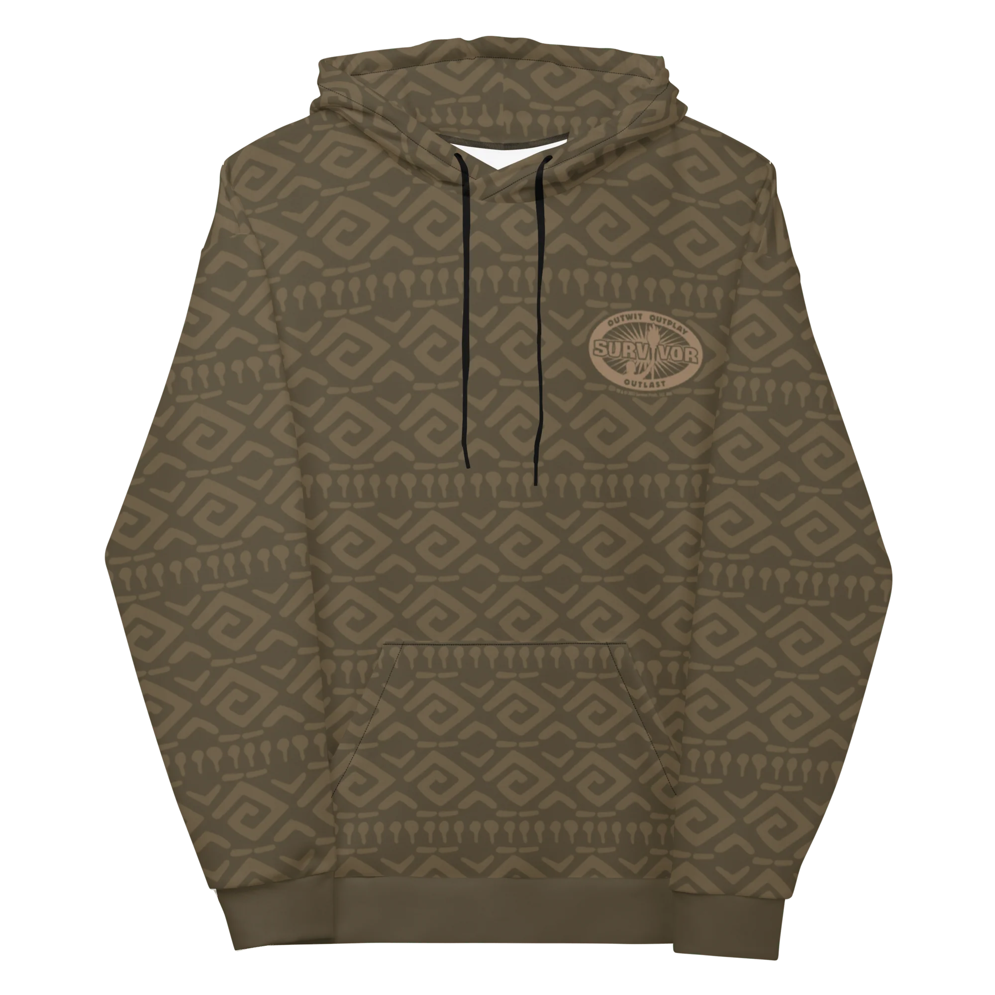 Survivor Brown Tribal Hoodie