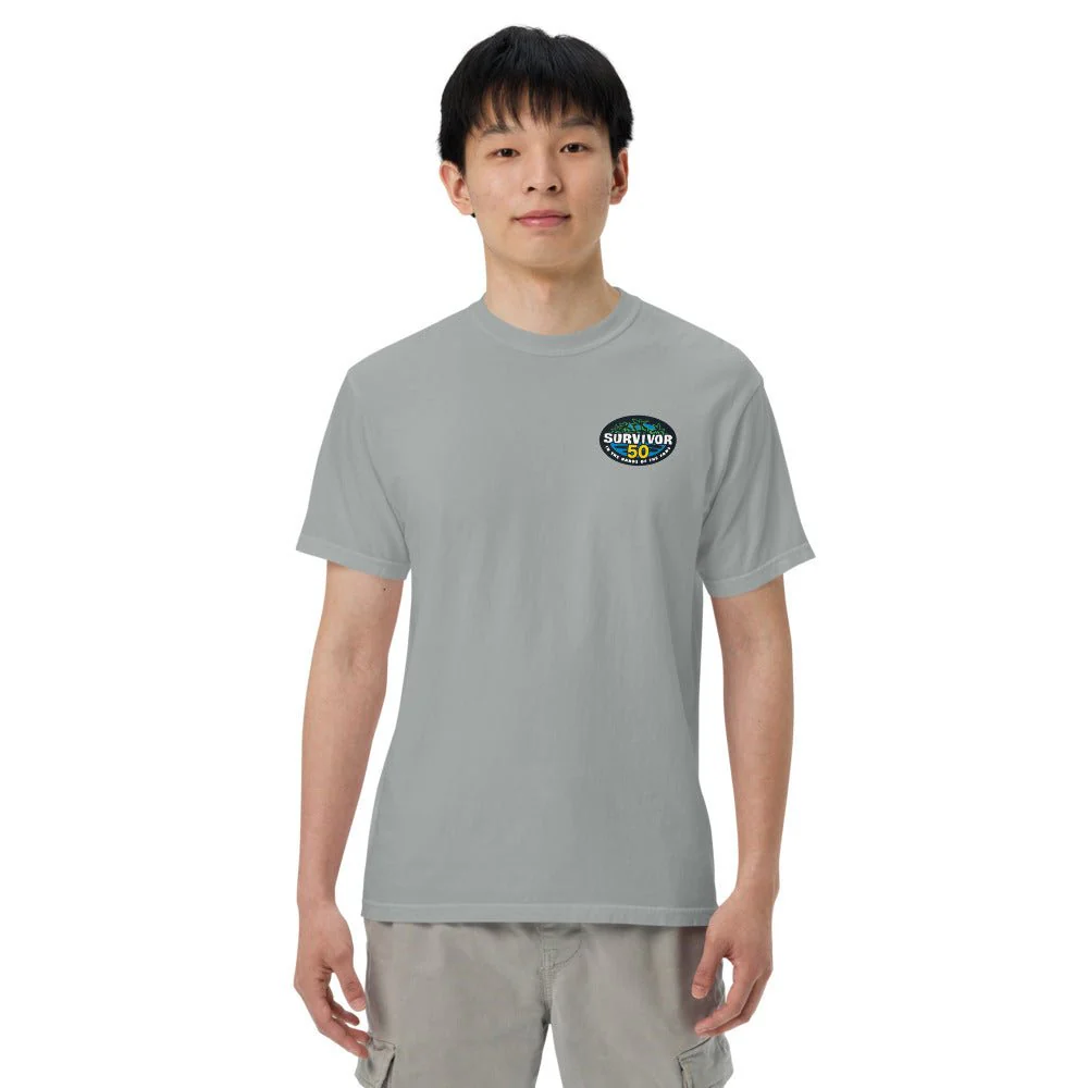 Survivor Comfort Colors T-Shirt 50 Seasons Logo - Image 5