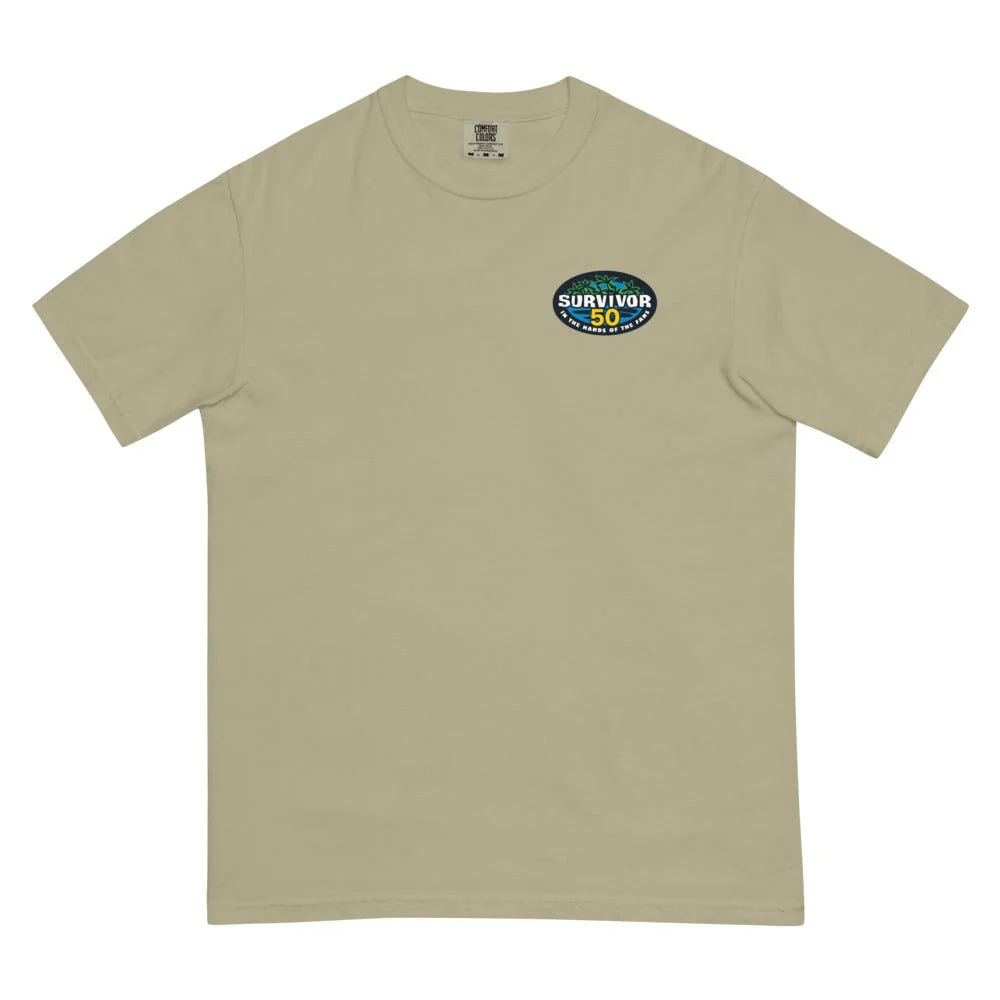 Survivor Comfort Colors T-Shirt 50 Seasons Logo - Image 7