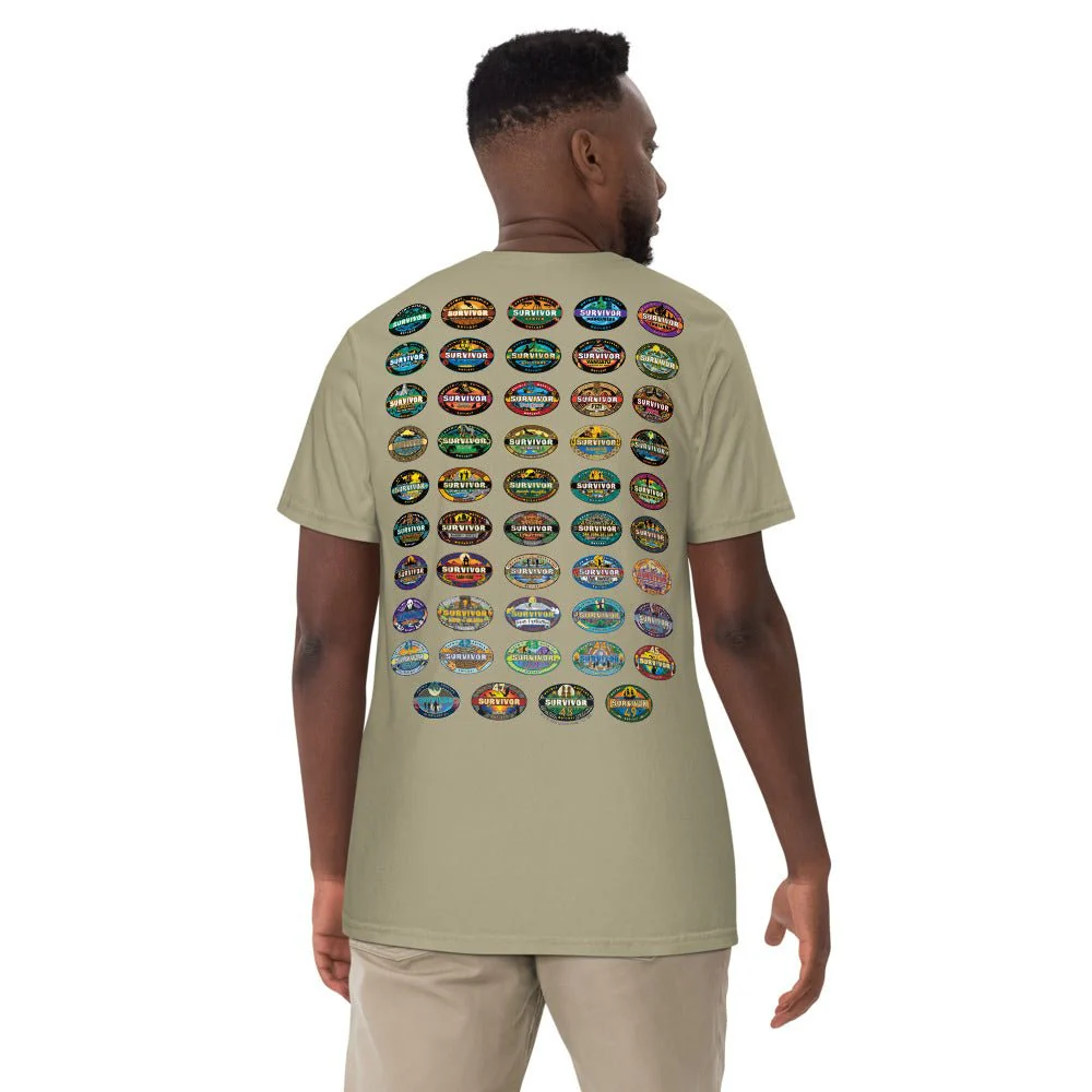 Survivor Comfort Colors T-Shirt 50 Seasons Logo - Image 8