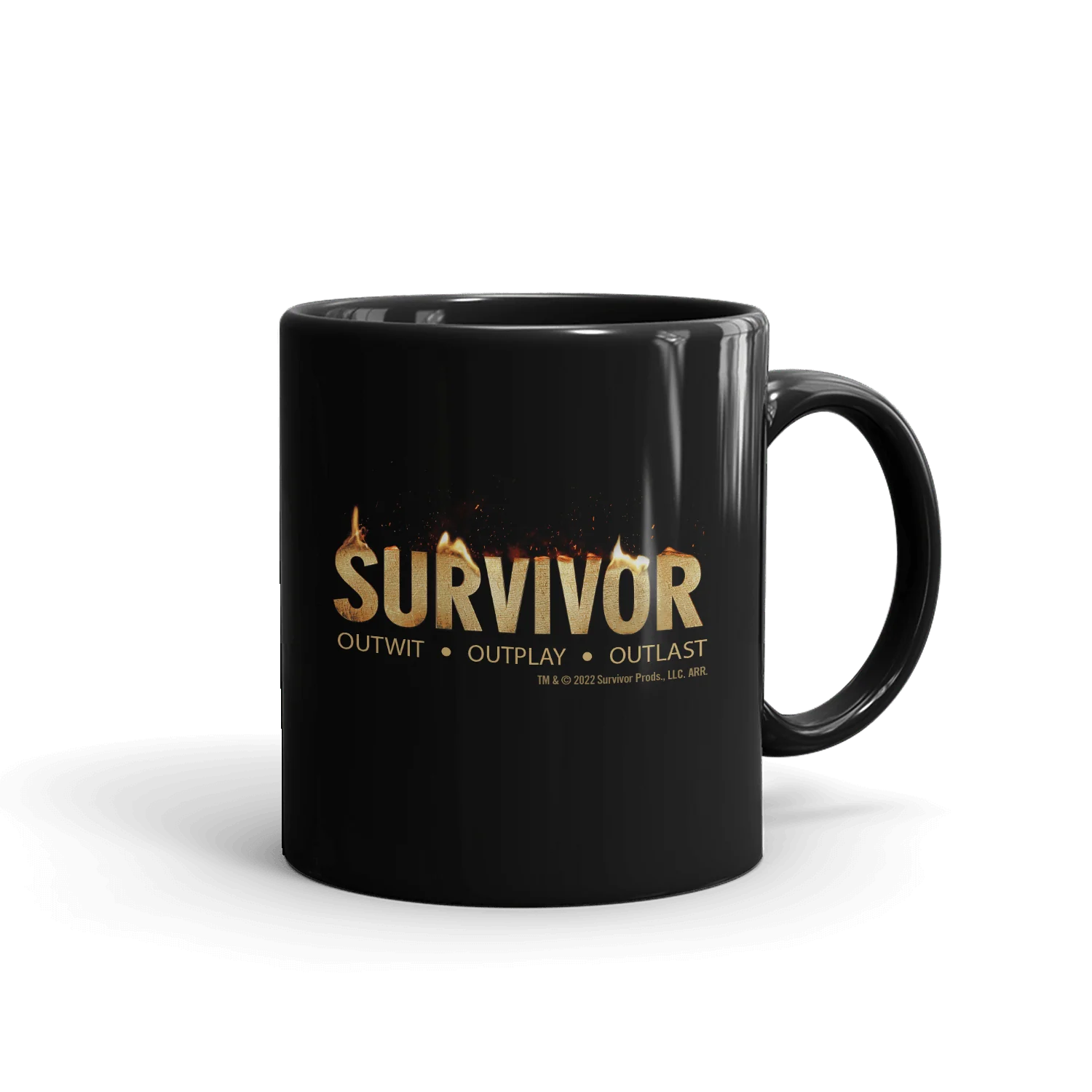 Survivor Flame Logo Black Mug