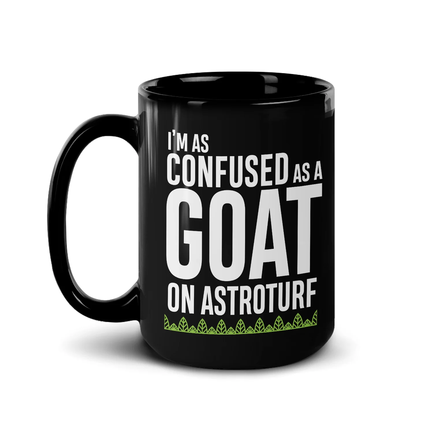 Survivor Goat On Astroturf Quote Black Mug - Image 3