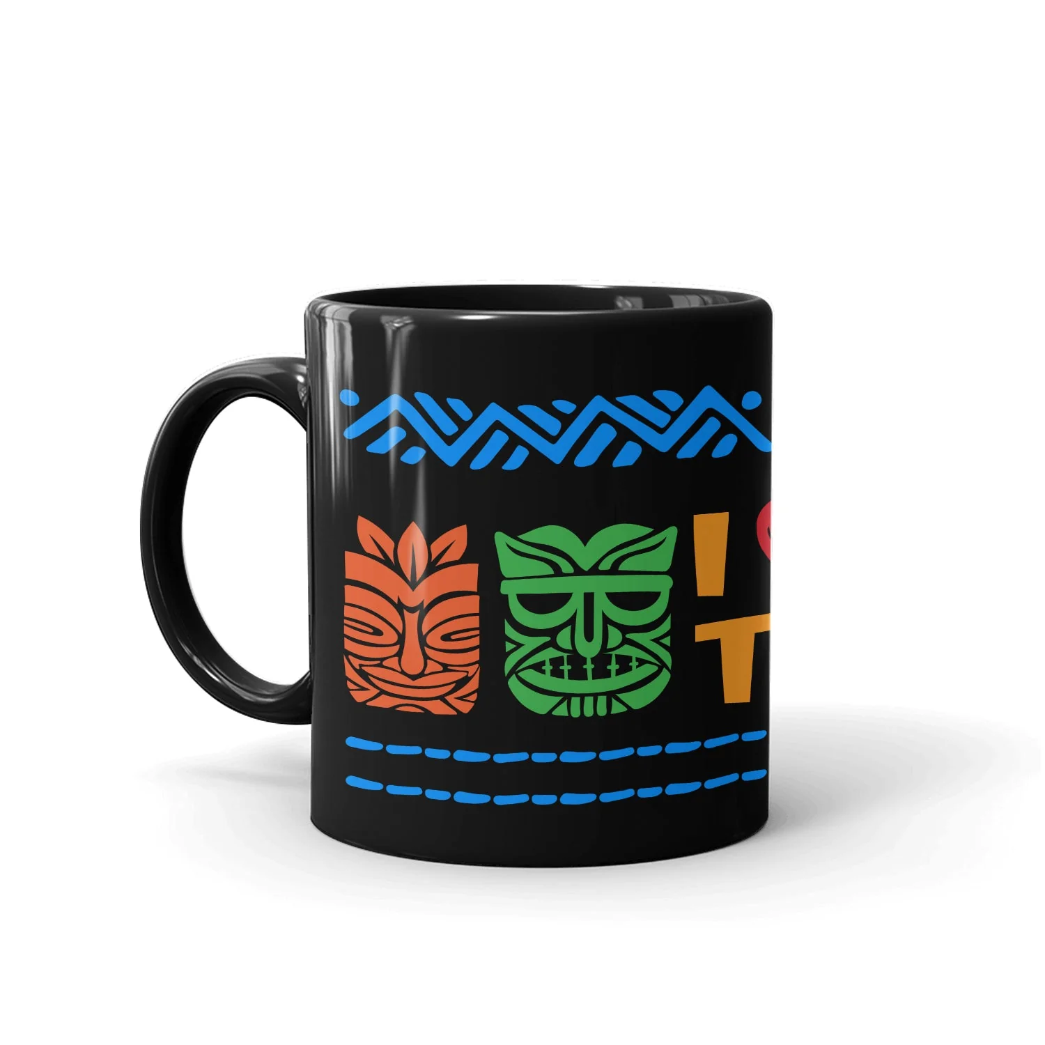 Survivor I Love My Tribe Black Mug - Image 2