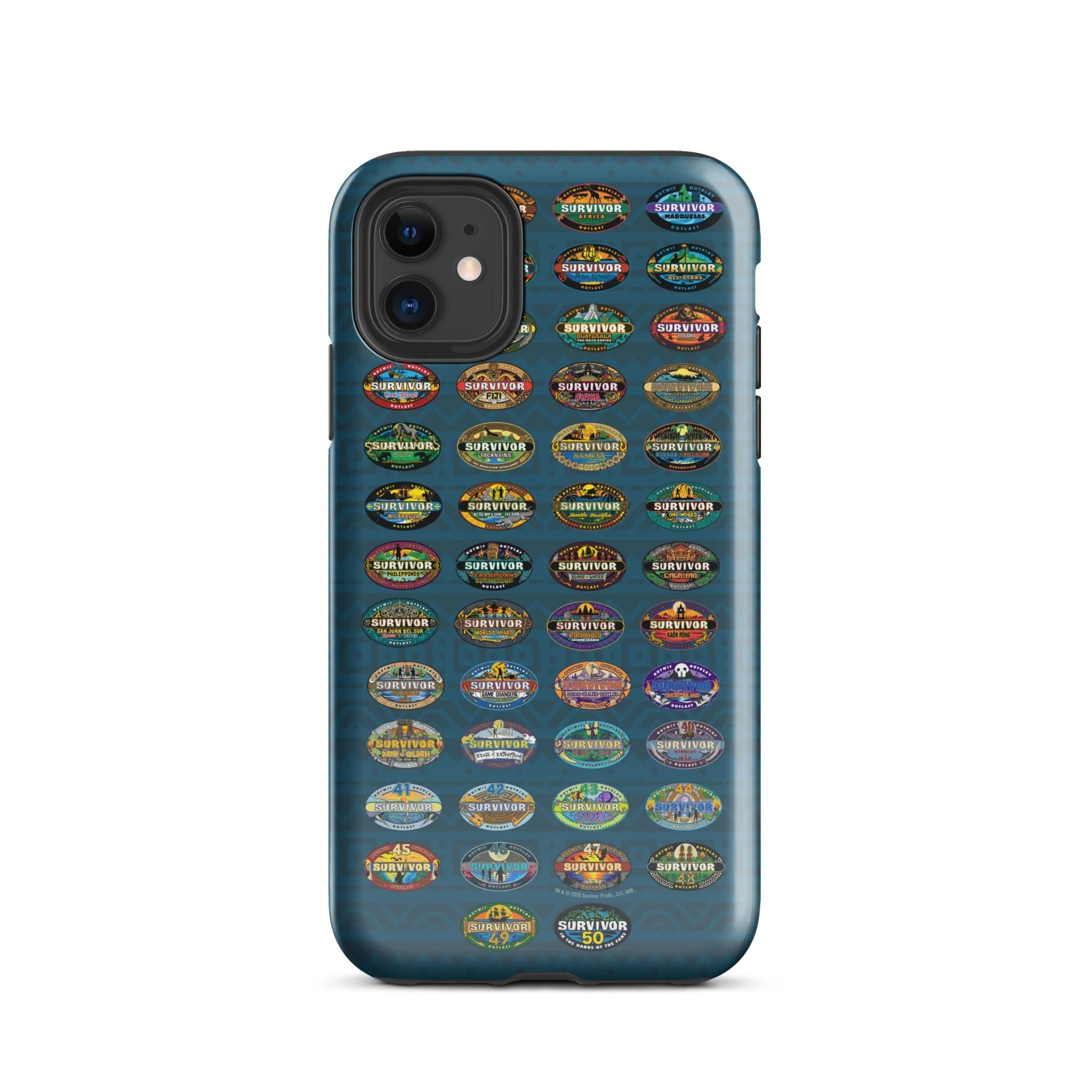Survivor iPhone Tough Phone Case 50 Seasons Logo
