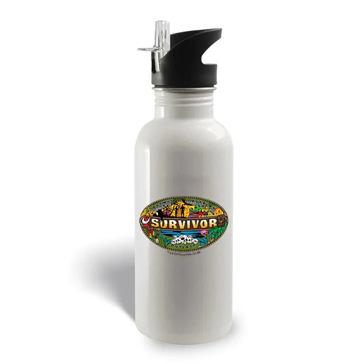 Survivor Mashup Logo Stainless Steel Water Bottle