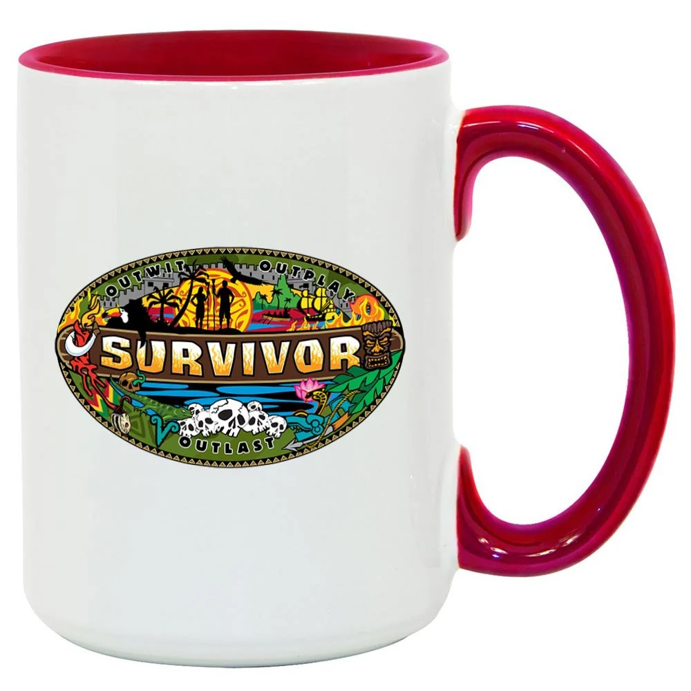 Survivor Mashup Logo Two-Tone Mug - Image 8