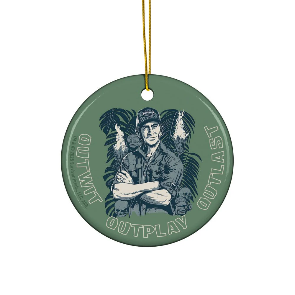 Survivor Ornament Jeff Tribal Outwit. Outplay. Outlast.