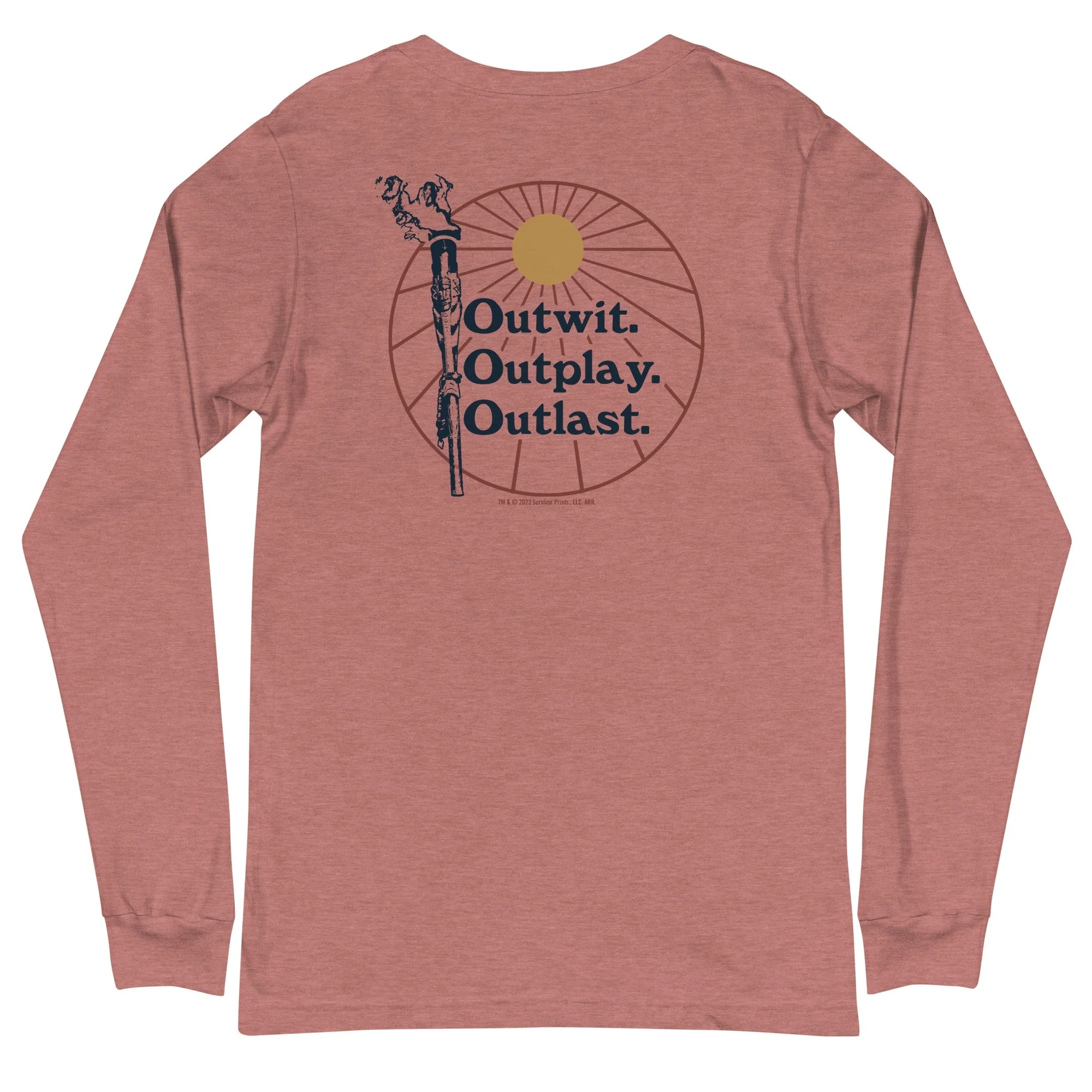 Survivor Outwit, Outplay, Outlast Torch Unisex Long Sleeve - Image 2