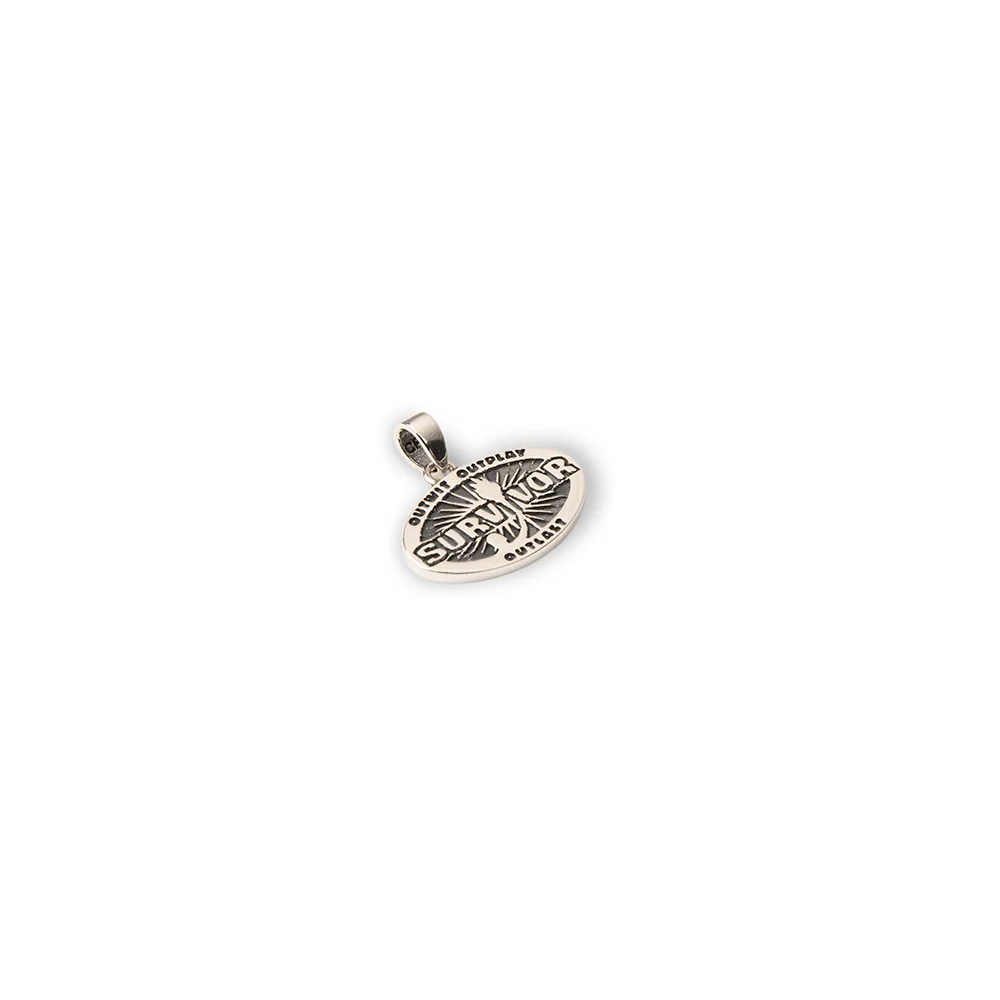 Survivor 50th Season Silver Pendant Necklace - Image 4