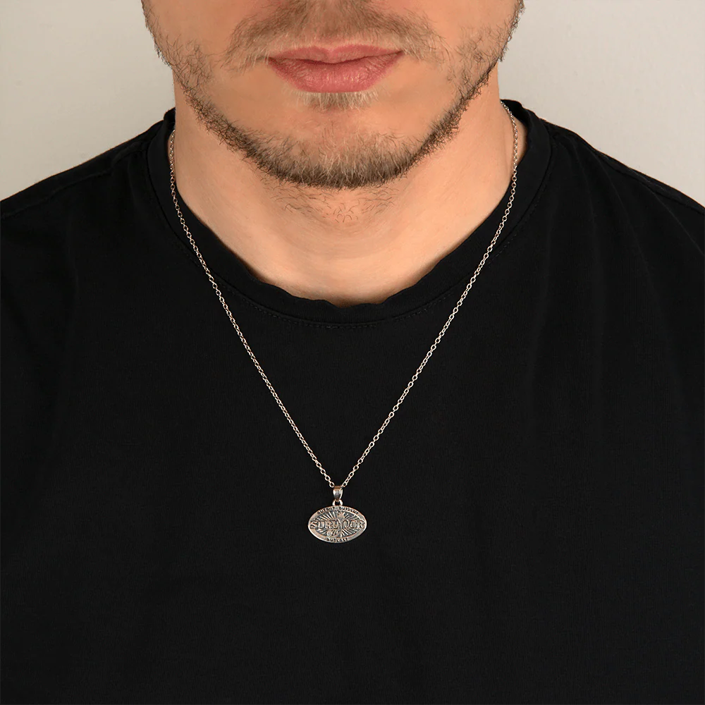 Survivor 50th Season Silver Pendant Necklace - Image 6