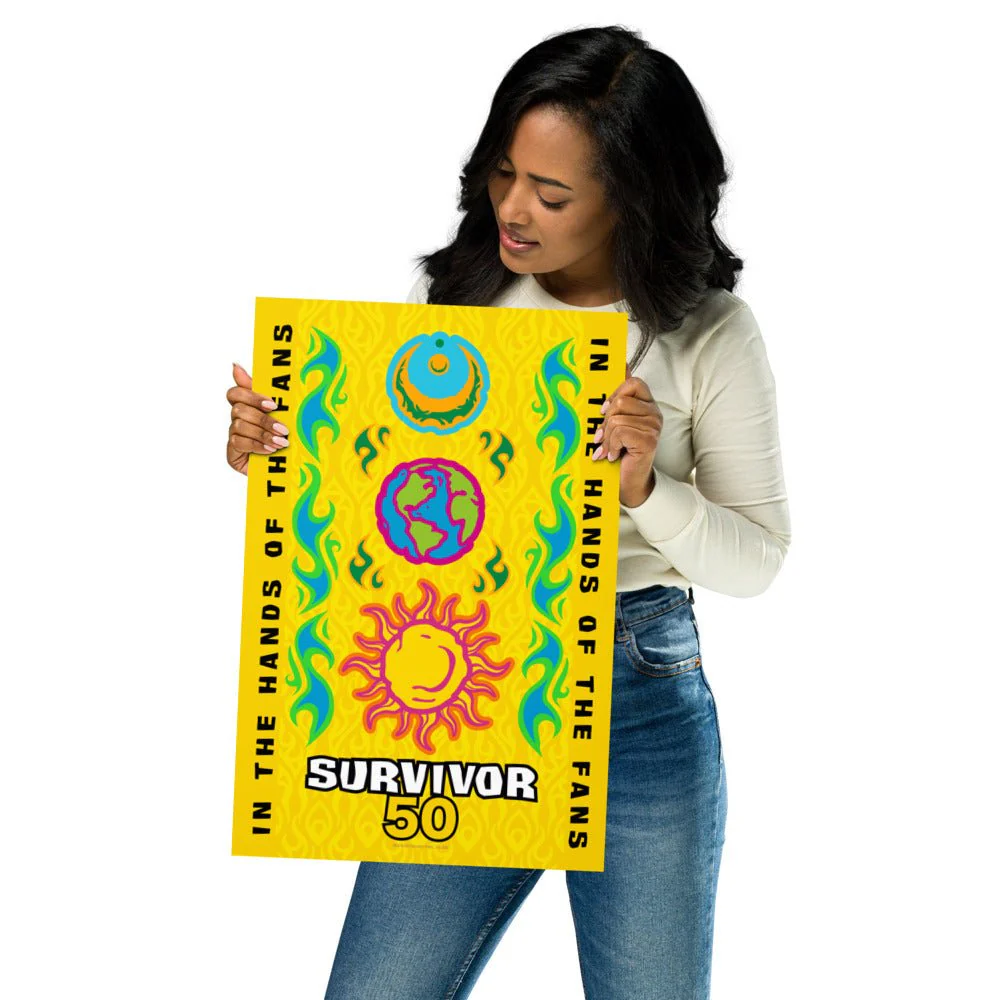 Survivor Poster Season 50 "Moon, Earth & Sun" Gallery Print - Image 2
