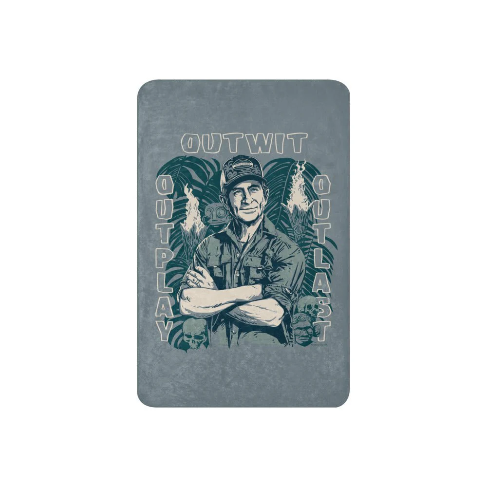 Survivor Premium Sherpa Blanket Jeff Tribal Outwit. Outplay. Outlast. - Image 8