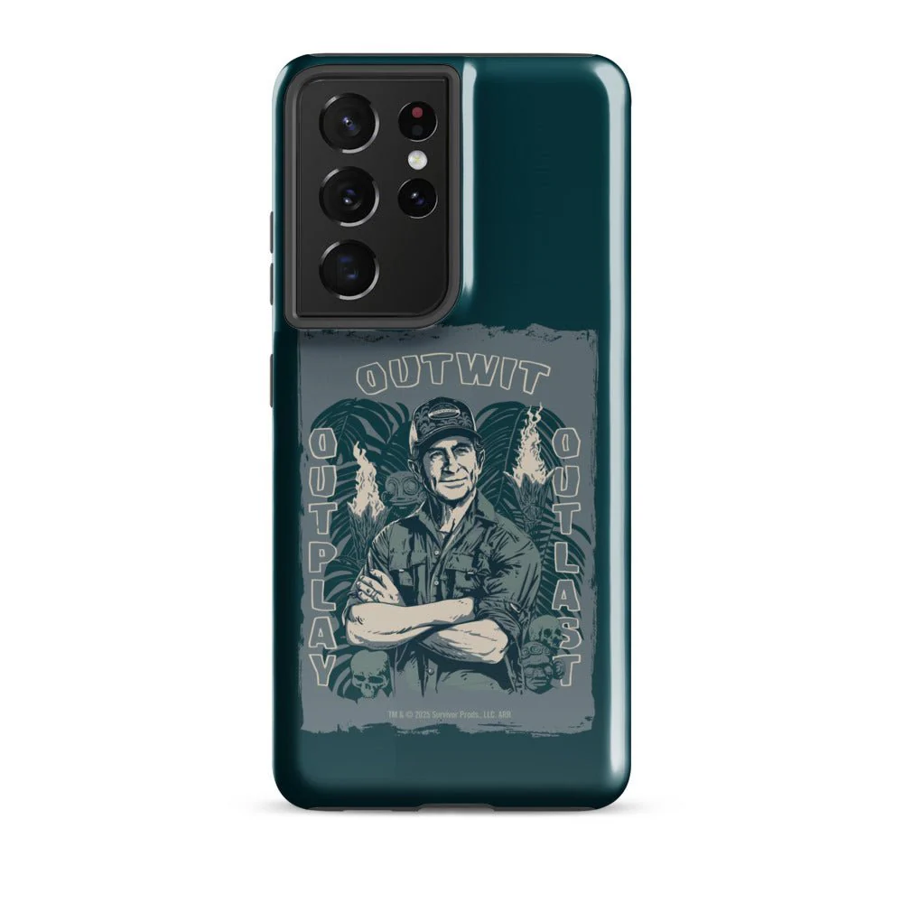 Survivor Samsung Tough Case Jeff Tribal Outwit. Outplay. Outlast. - Image 34