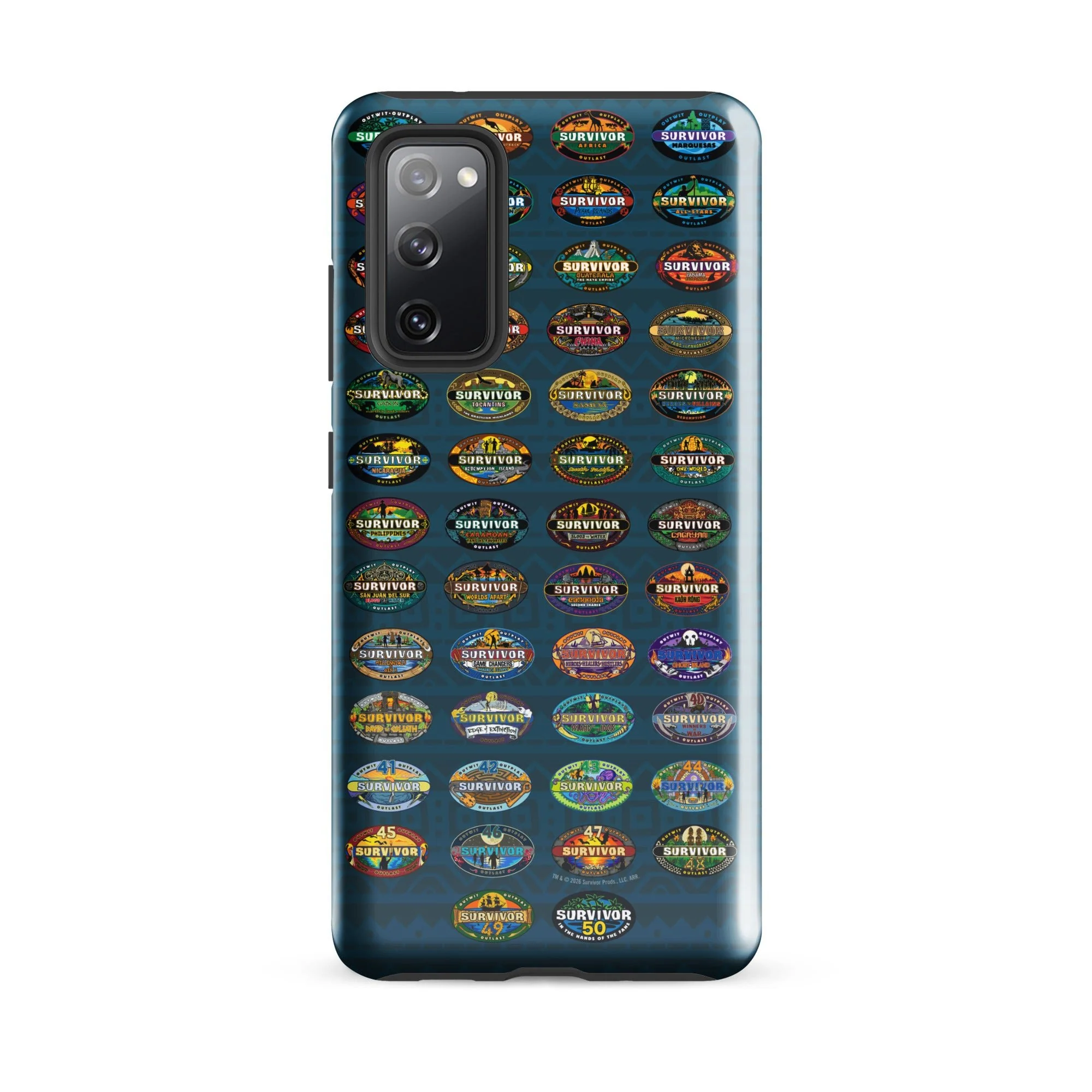 Survivor Samsung Tough Phone Case 50 Seasons Logo