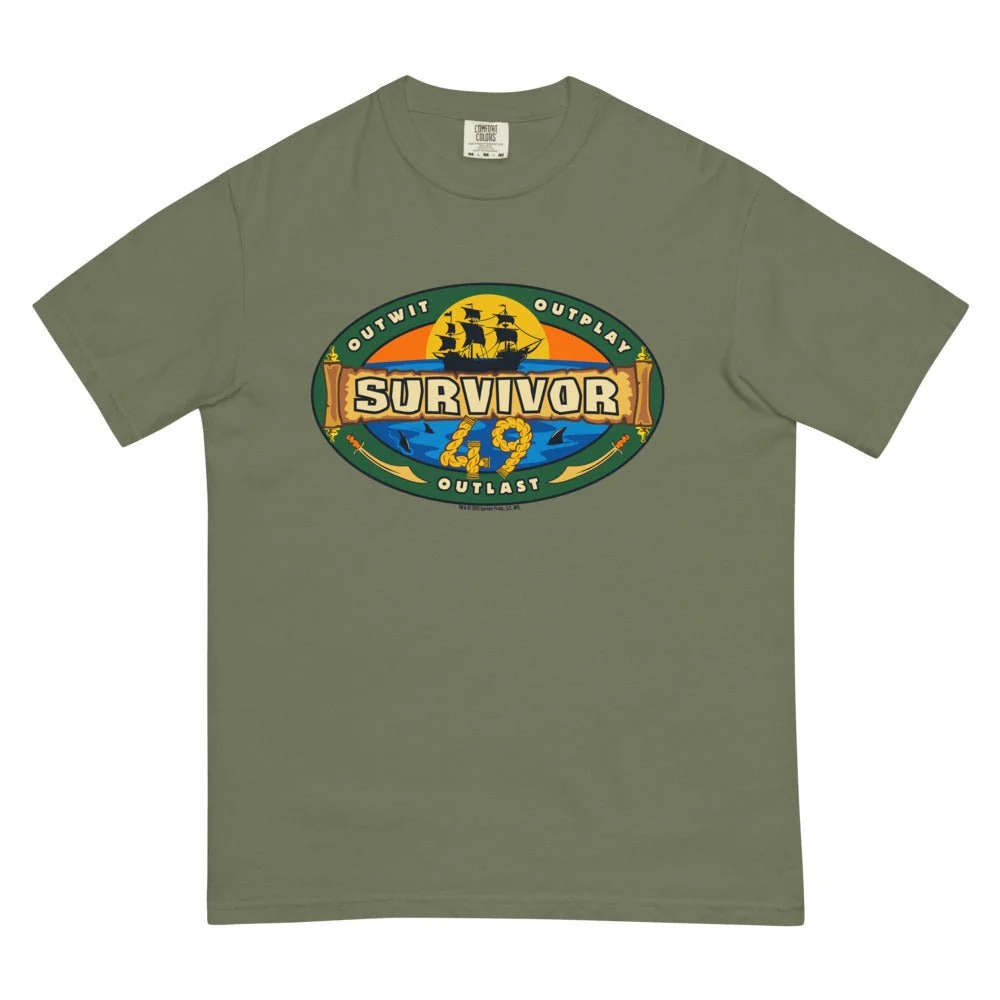 Survivor Season 49 Logo Comfort Colors Unisex T-Shirt - Image 11