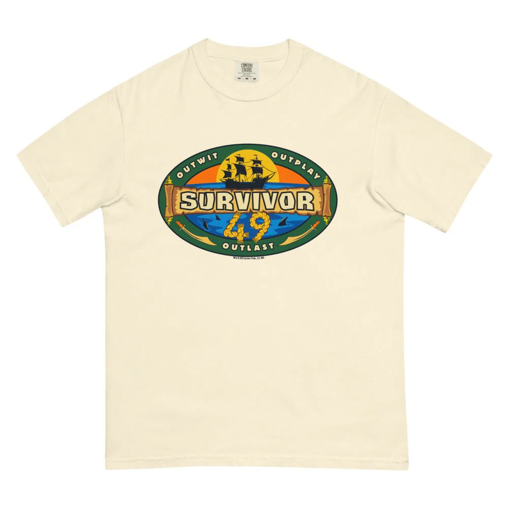 Survivor Season 49 Logo Comfort Colors Unisex T-Shirt - Image 6