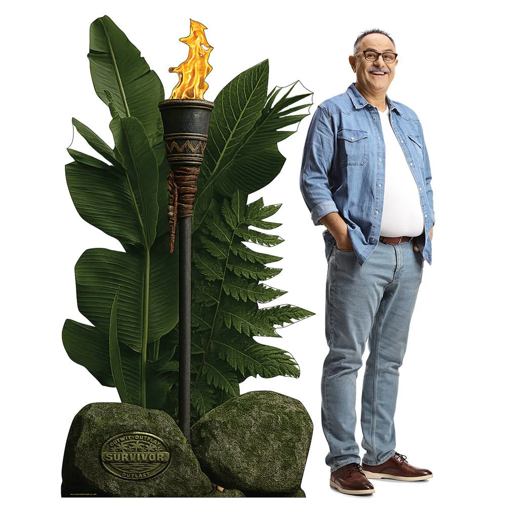 Survivor Single Tiki Torch Cardboard Cutout Standee