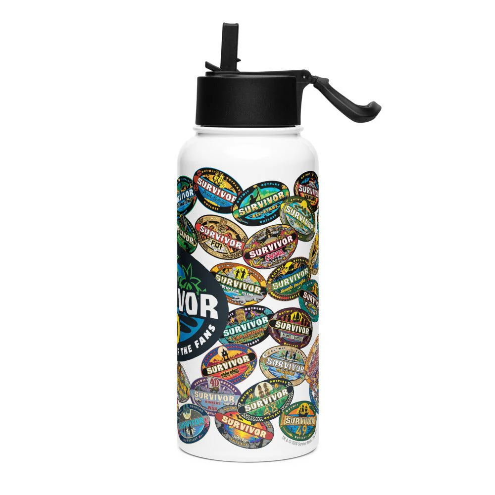 Survivor Stainless Steel Water Bottle 50 Seasons Logo - Image 4