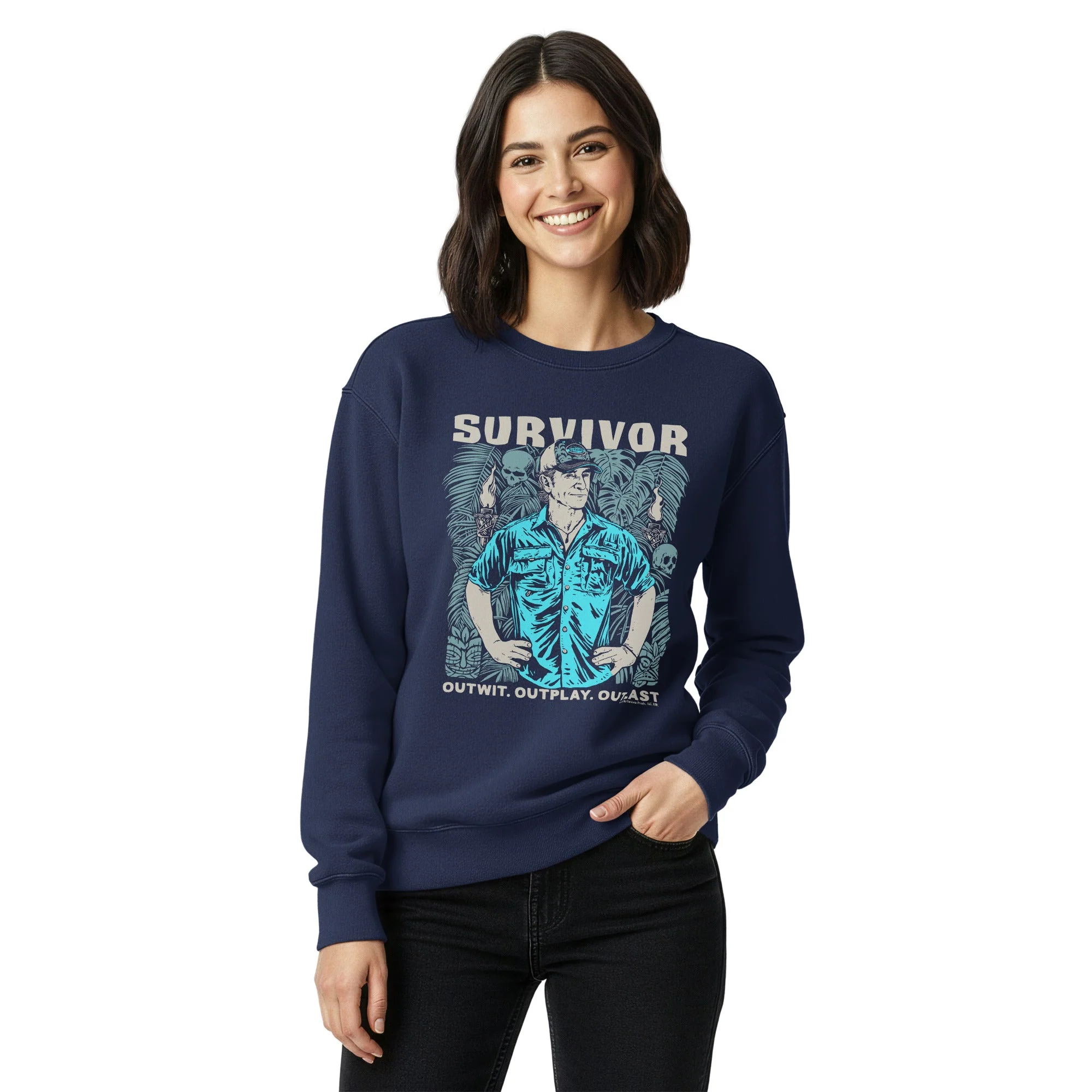Survivor Sweatshirt Jeff Outwit. Outplay. Outlast. - Image 3