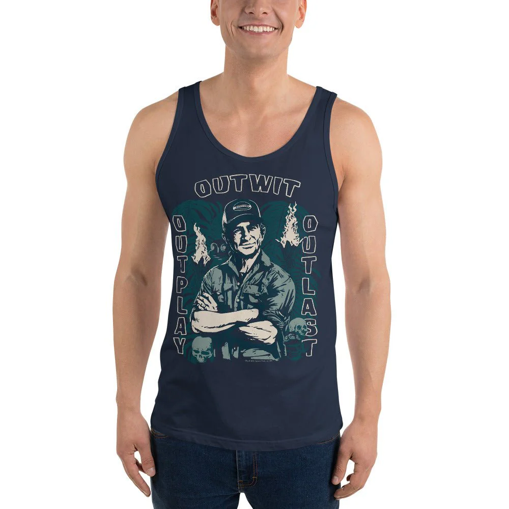 Survivor Tank Top Jeff Tribal Outwit. Outplay. Outlast. - Image 4