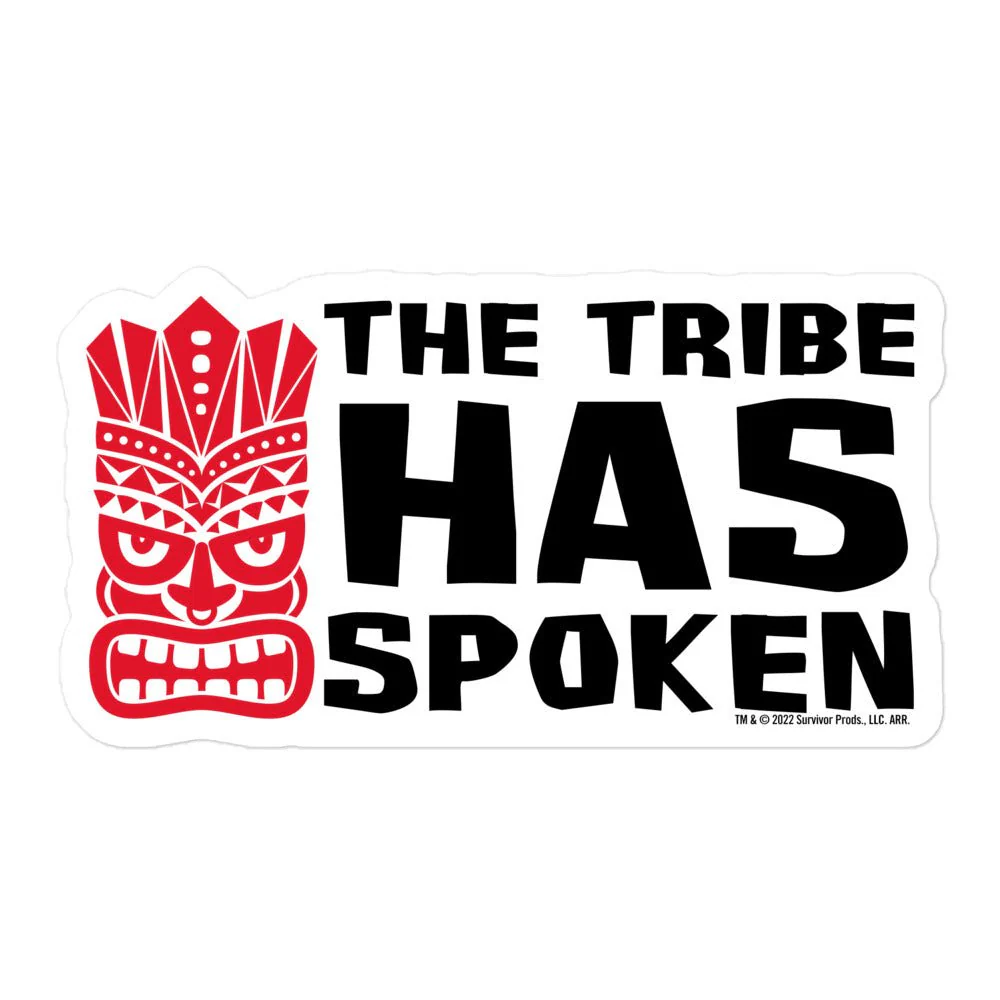Survivor The Tiki Has Spoken Die Cut Sticker