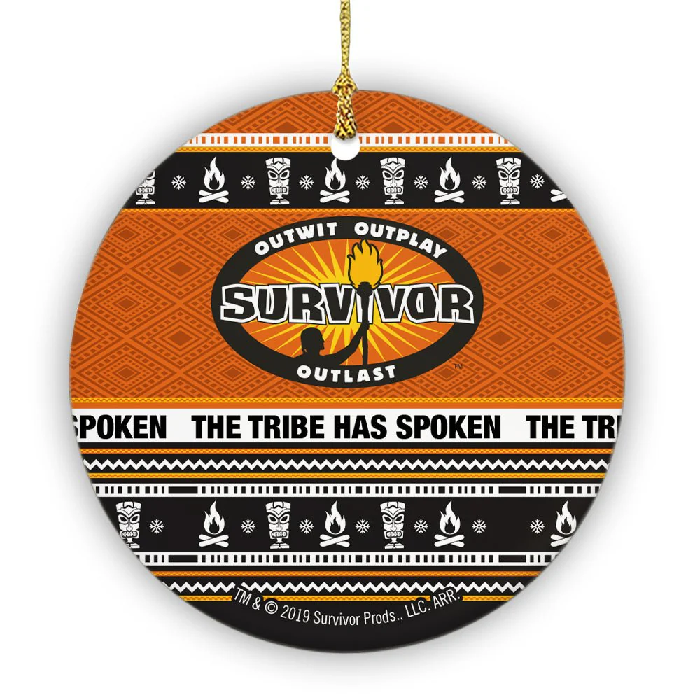 Survivor The Tribe Has Spoken Round Ceramic Ornament - Image 2