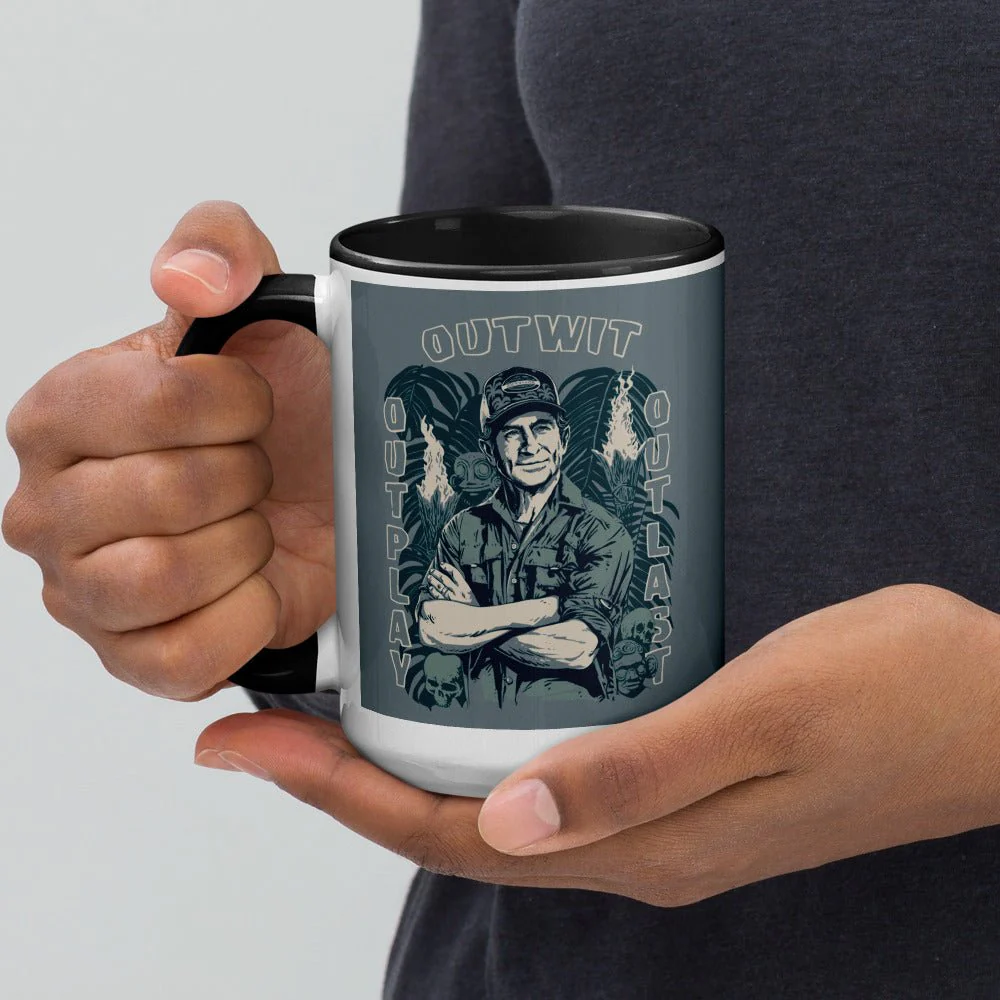 Survivor Two-Tone Mug Jeff Tribal Outwit. Outplay. Outlast. - Image 6