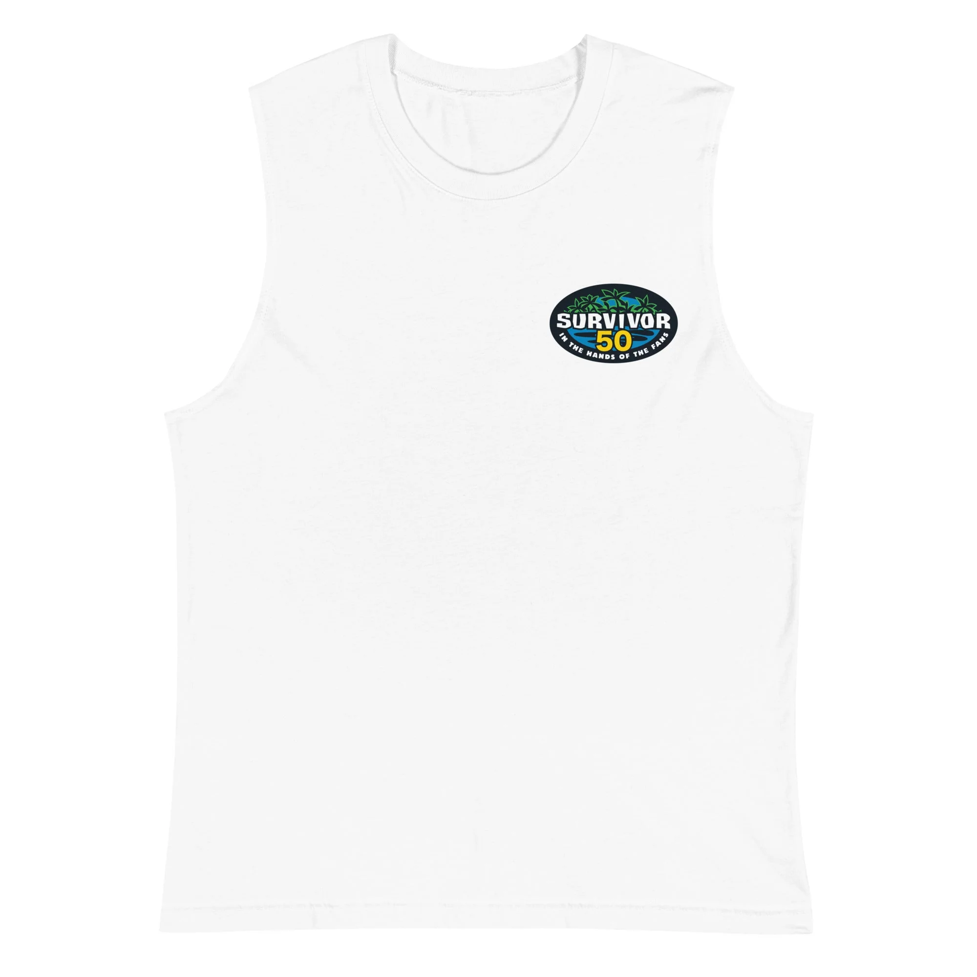 Survivor Unisex Muscle Tank 50 Seasons Logo - Image 4