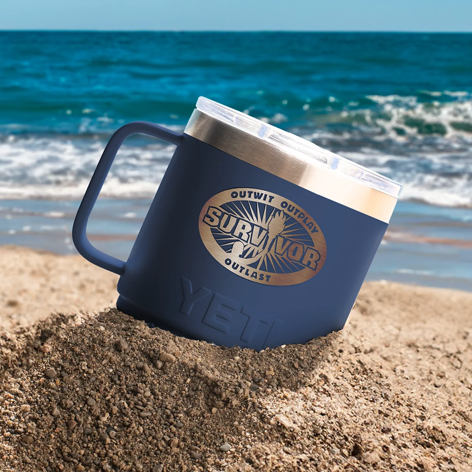 Survivor Yeti® Rambler 14oz Stackable Mug with Lid - Image 2