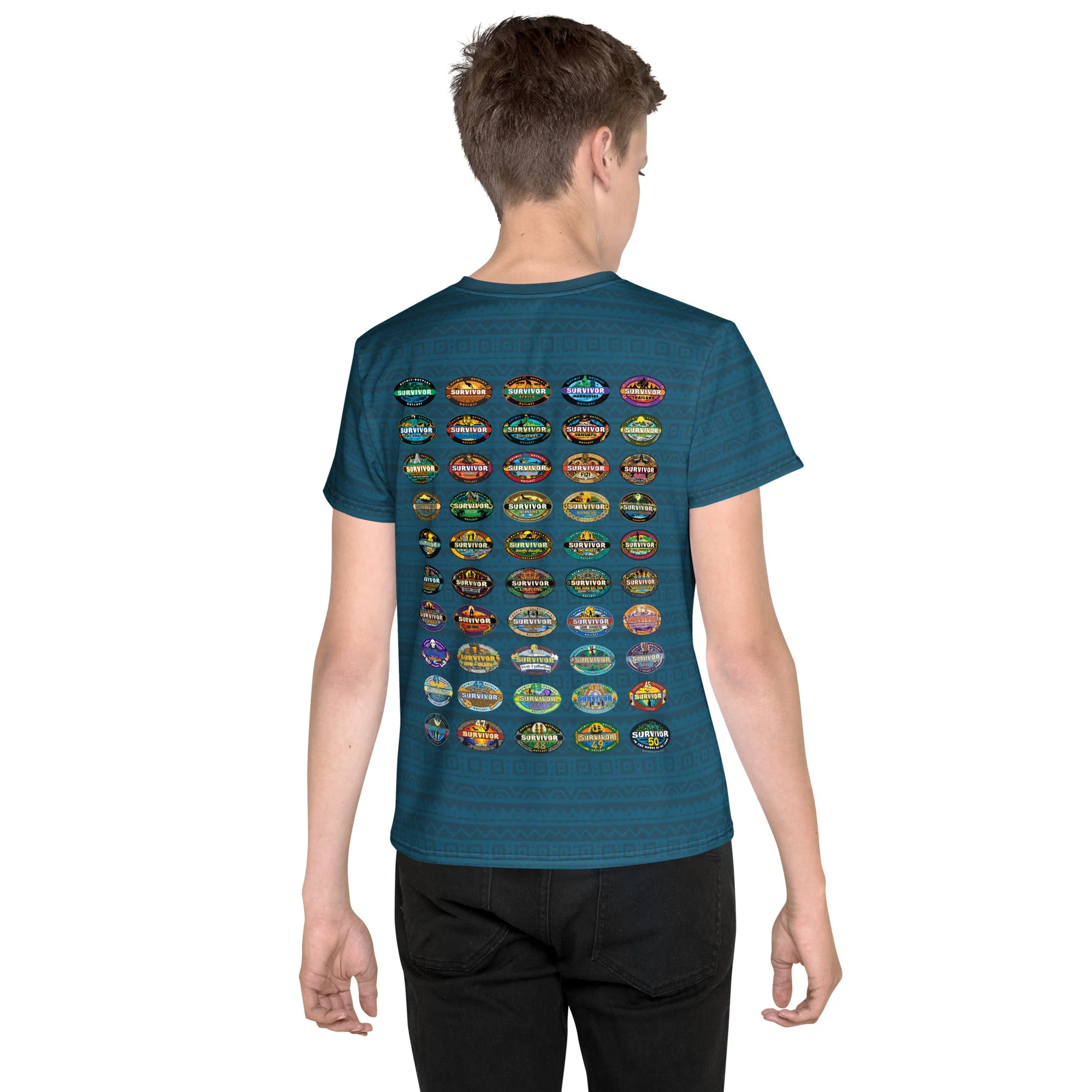 Survivor Youth T-Shirt 50 Seasons Logo - Image 3