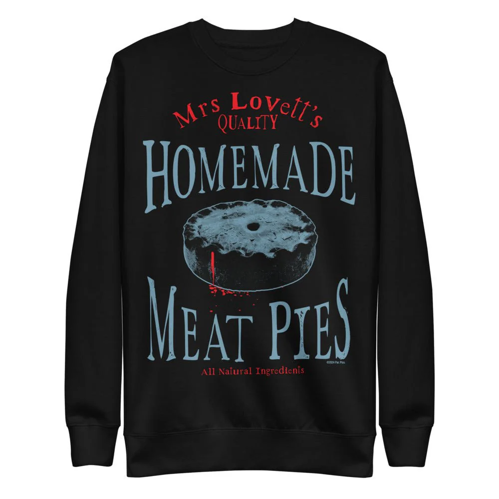 Sweeney Todd Mrs. Lovett's Homemade Meat Pies Unisex Crewneck Sweatshirt