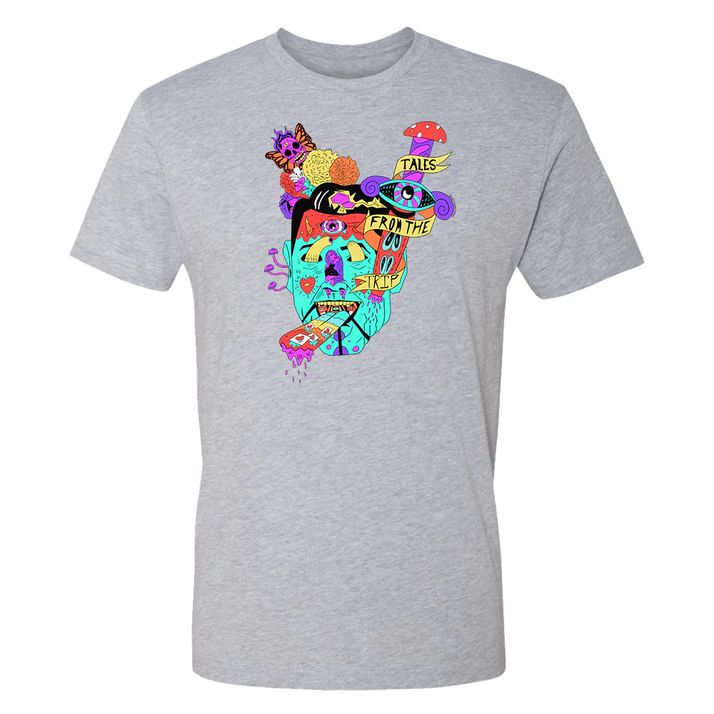 Tales from the Trip Face Design Adult Short Sleeve T-Shirt - Image 3