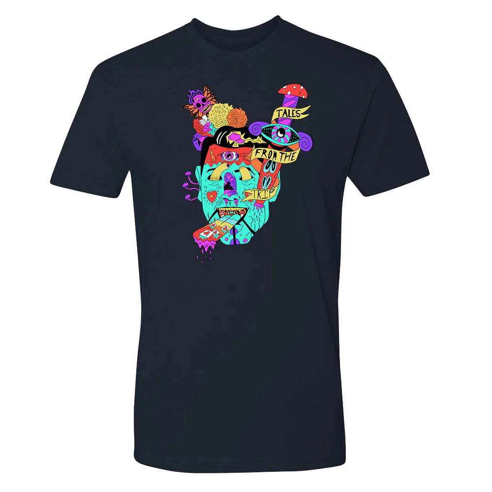 Tales from the Trip Face Design Adult Short Sleeve T-Shirt - Image 4