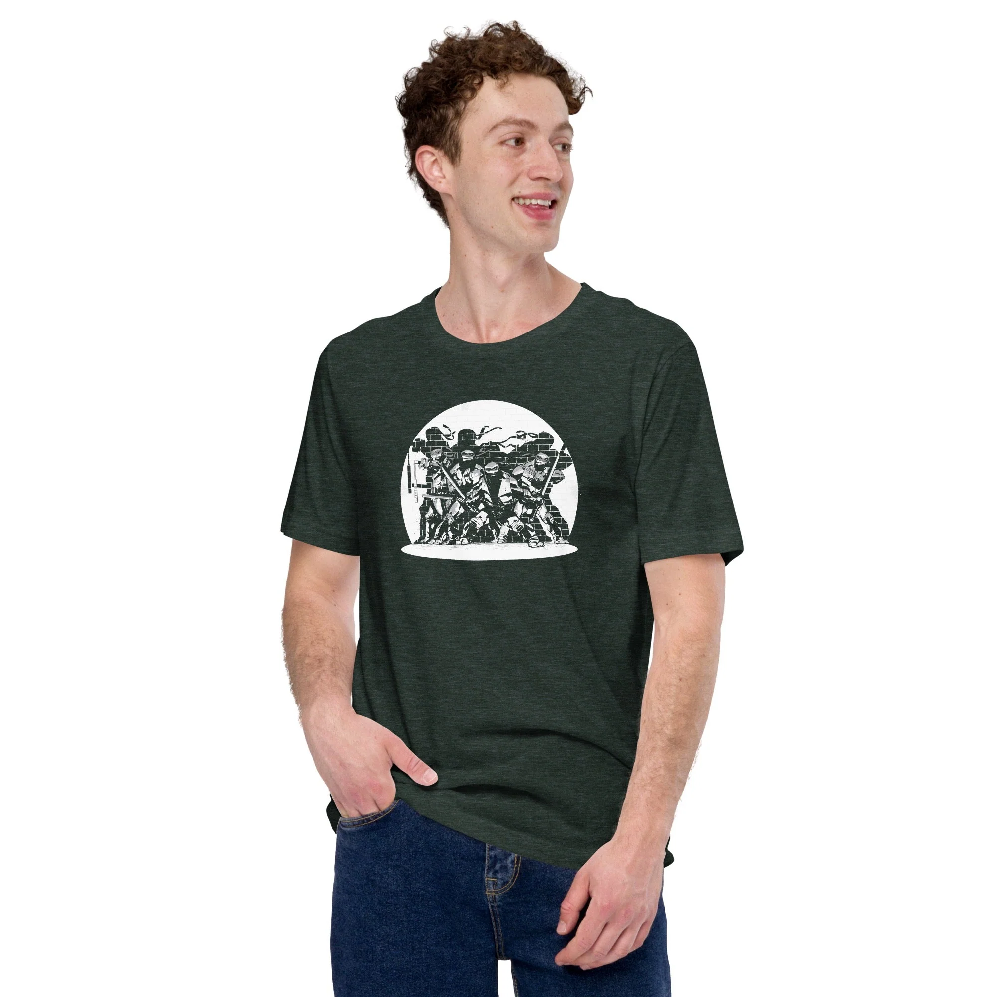 Teenage Mutant Ninja Turtles Comic Art Adult Short Sleeve T-Shirt - Image 4