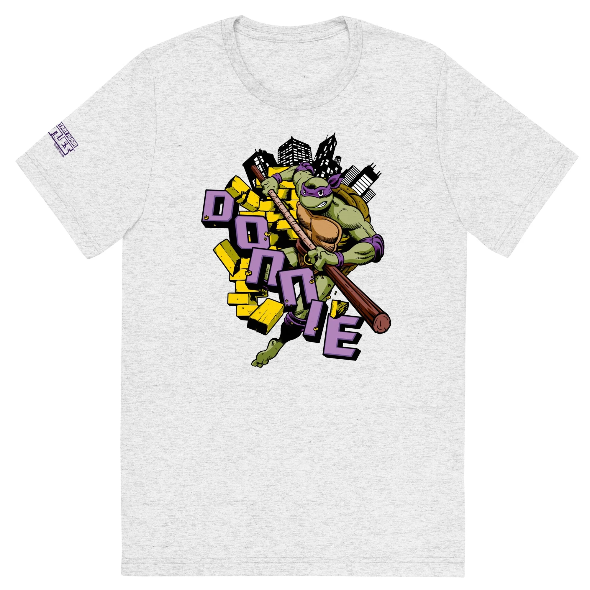 Teenage Mutant Ninja Turtles Donnie Unisex Tri-Blend T-Shirt - Image 4