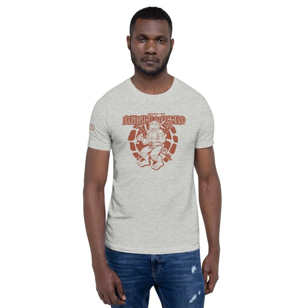 Teenage Mutant Ninja Turtles Michelangelo Adult Short Sleeve T-Shirt - Image 3