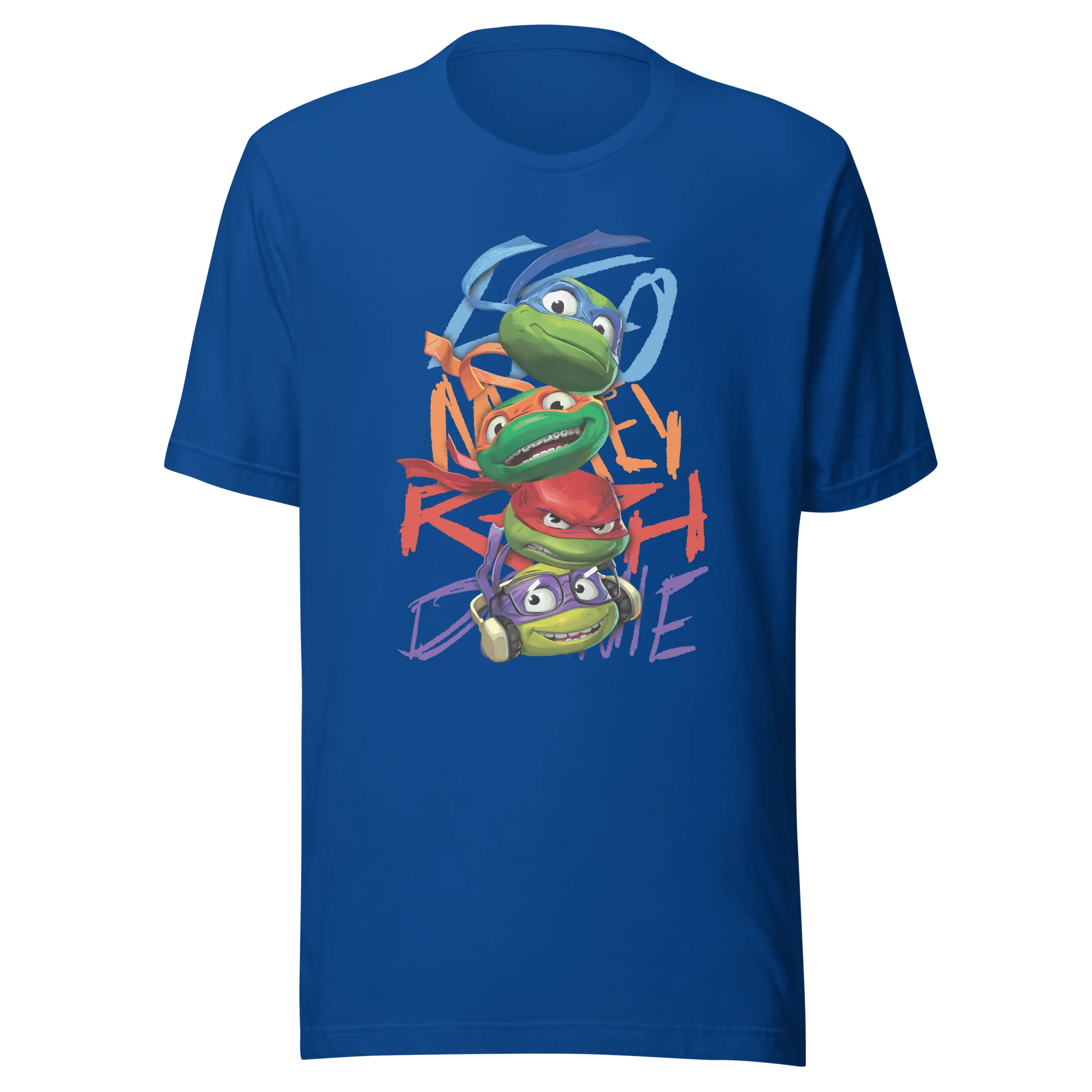 Teenage Mutant Ninja Turtles: Mutant Mayhem Faces Adult Short Sleeve T-Shirt