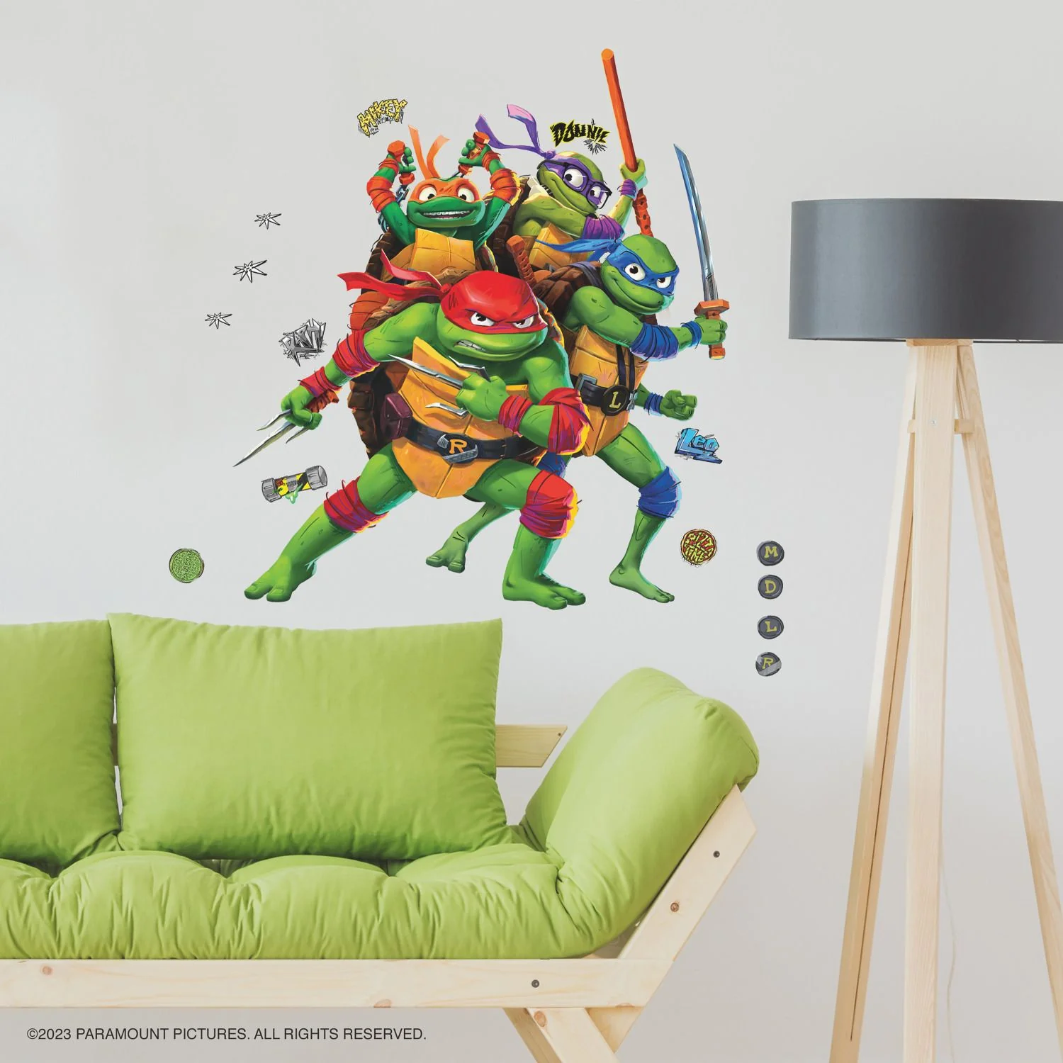 Teenage Mutant Ninja Turtles: Mutant Mayhem Group Giant Wall Decals - Image 4