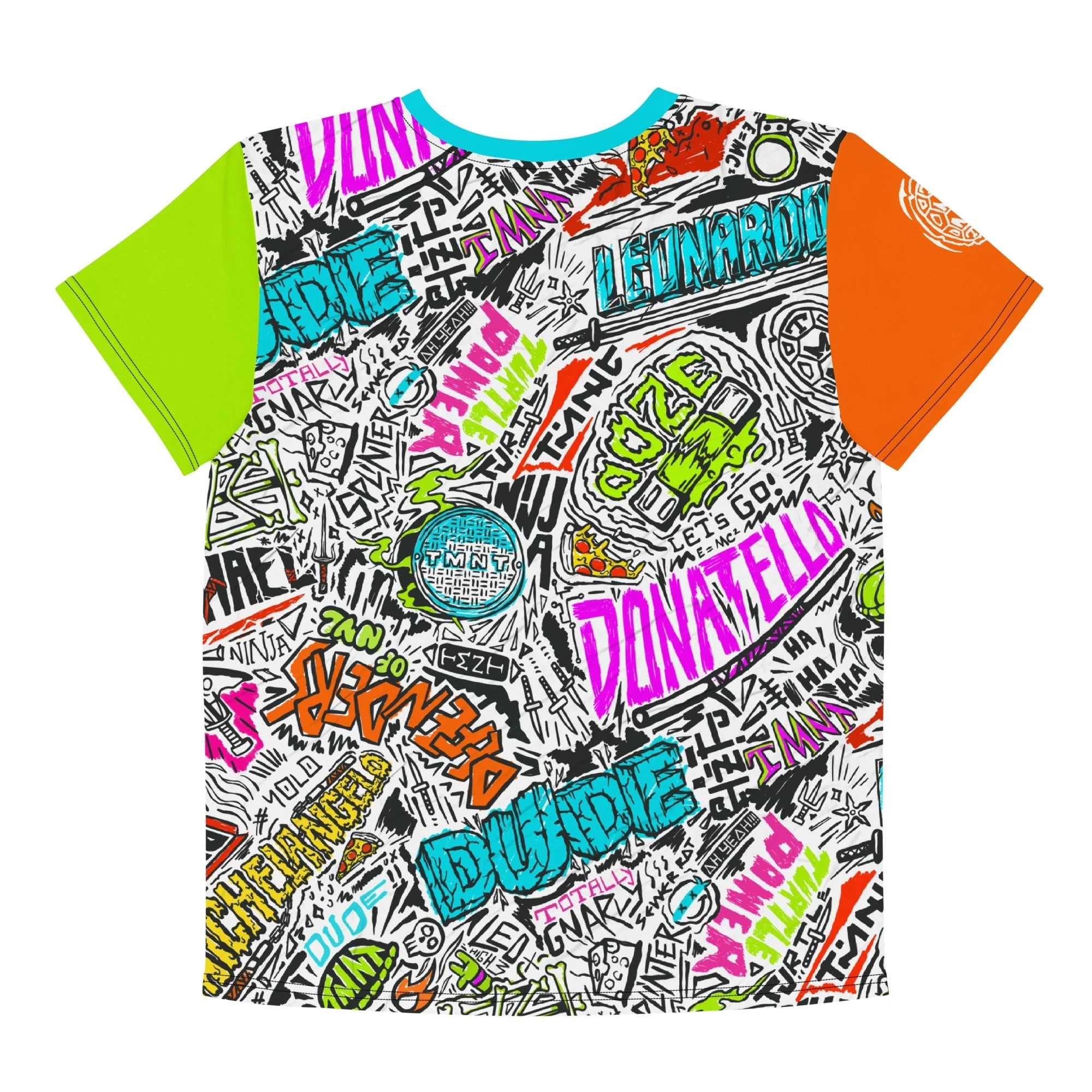 Teenage Mutant Ninja Turtles: Mutant Mayhem Name Sketches Kids T-Shirt - Image 2