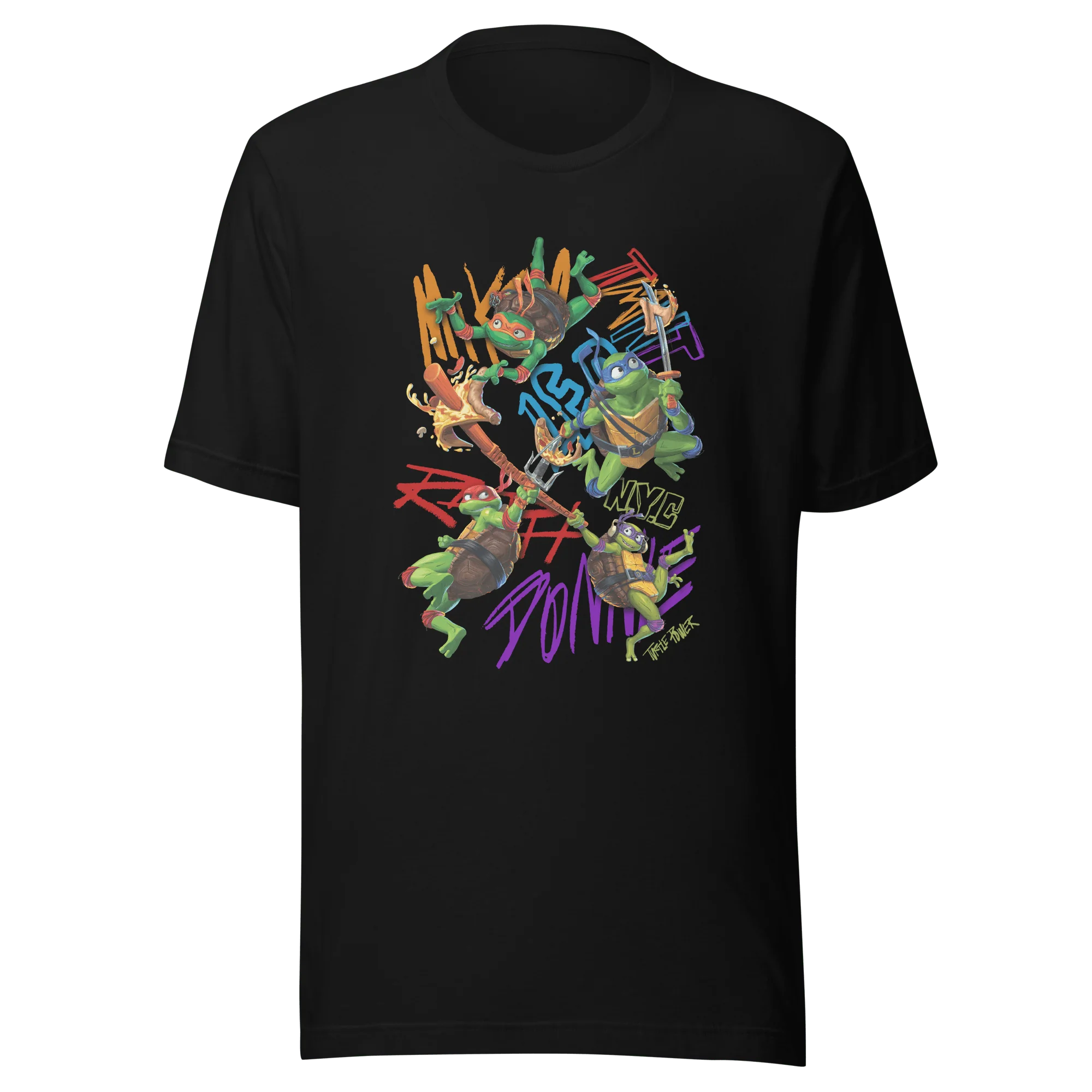 Teenage Mutant Ninja Turtles: Mutant Mayhem Pizza Adult Short Sleeve T-Shirt
