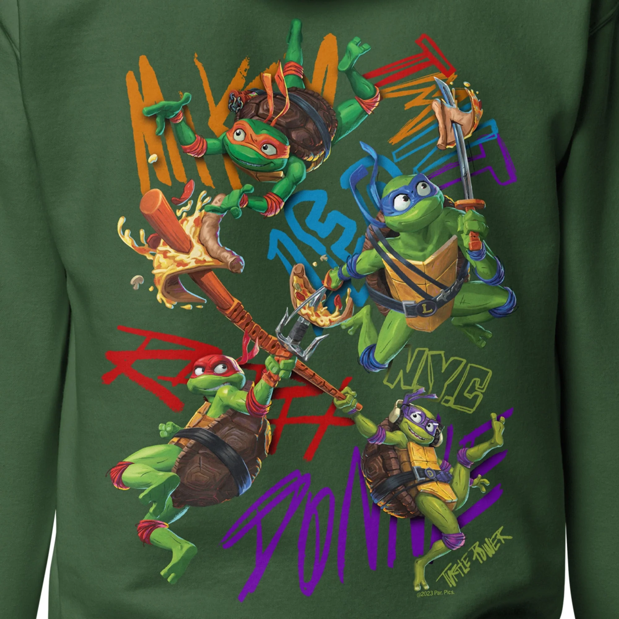Teenage Mutant Ninja Turtles: Mutant Mayhem Pizza Hoodie - Image 3