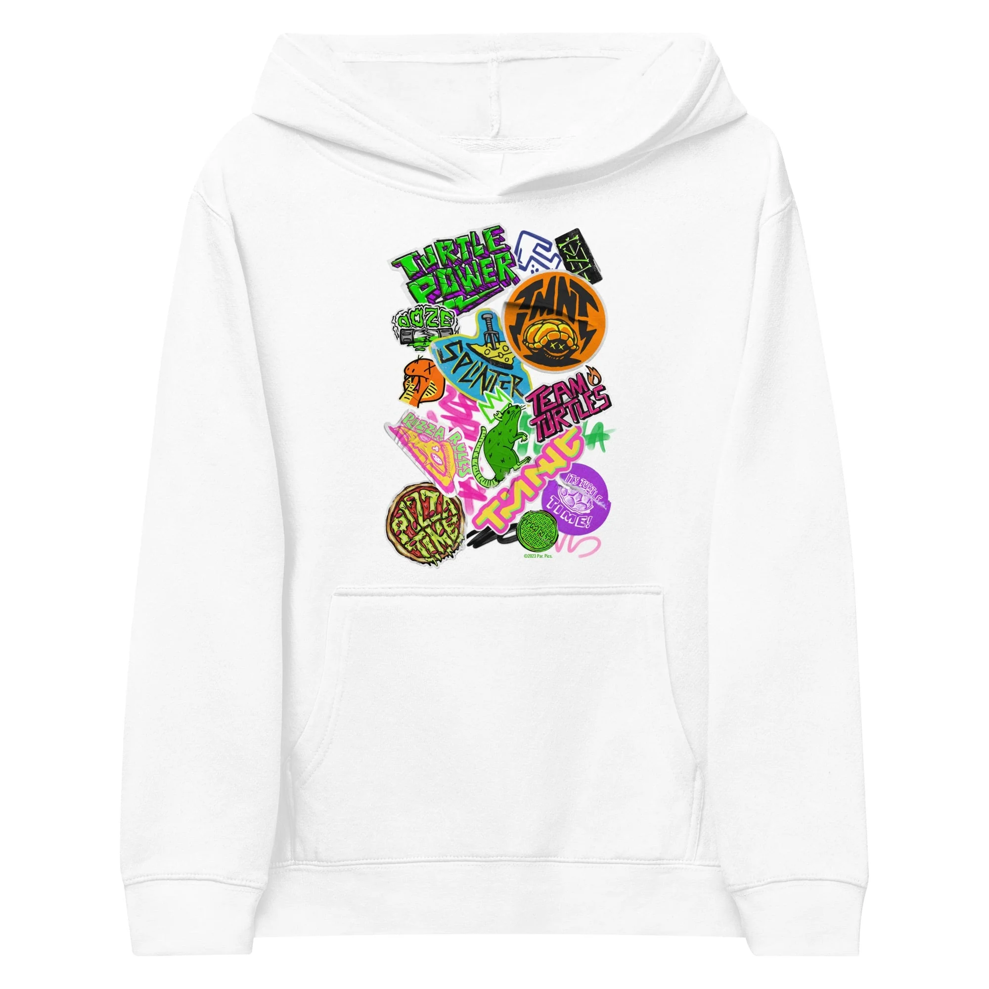 Teenage Mutant Ninja Turtles: Mutant Mayhem Sticker Medley Kids Hoodie - Image 4