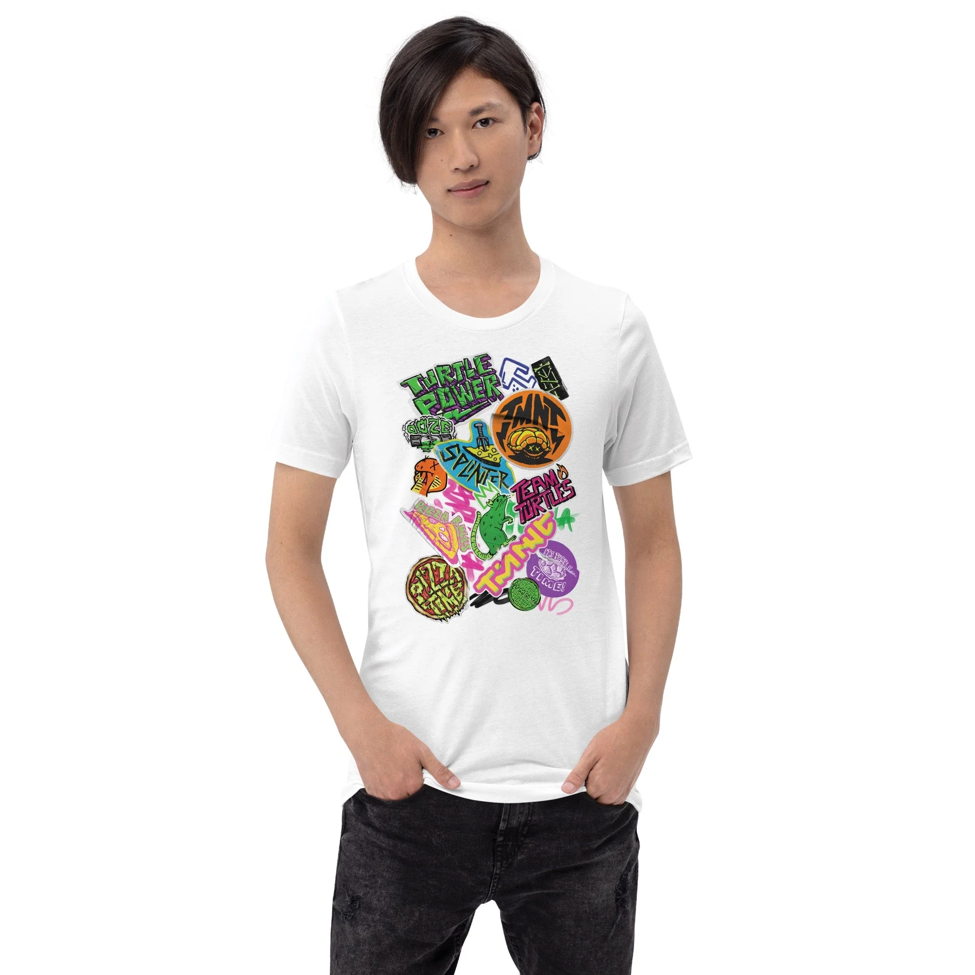 Teenage Mutant Ninja Turtles: Mutant Mayhem Sticker Medley T-Shirt - Image 3