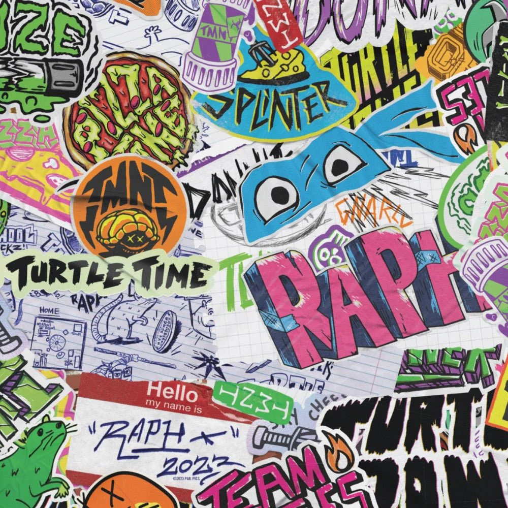 Teenage Mutant Ninja Turtles: Mutant Mayhem Sticker Slaps T-Shirt - Image 3