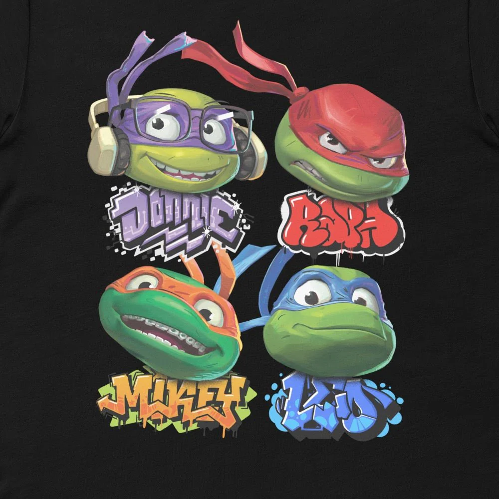 Teenage Mutant Ninja Turtles: Mutant Mayhem Turtle Heads T-Shirt - Image 2