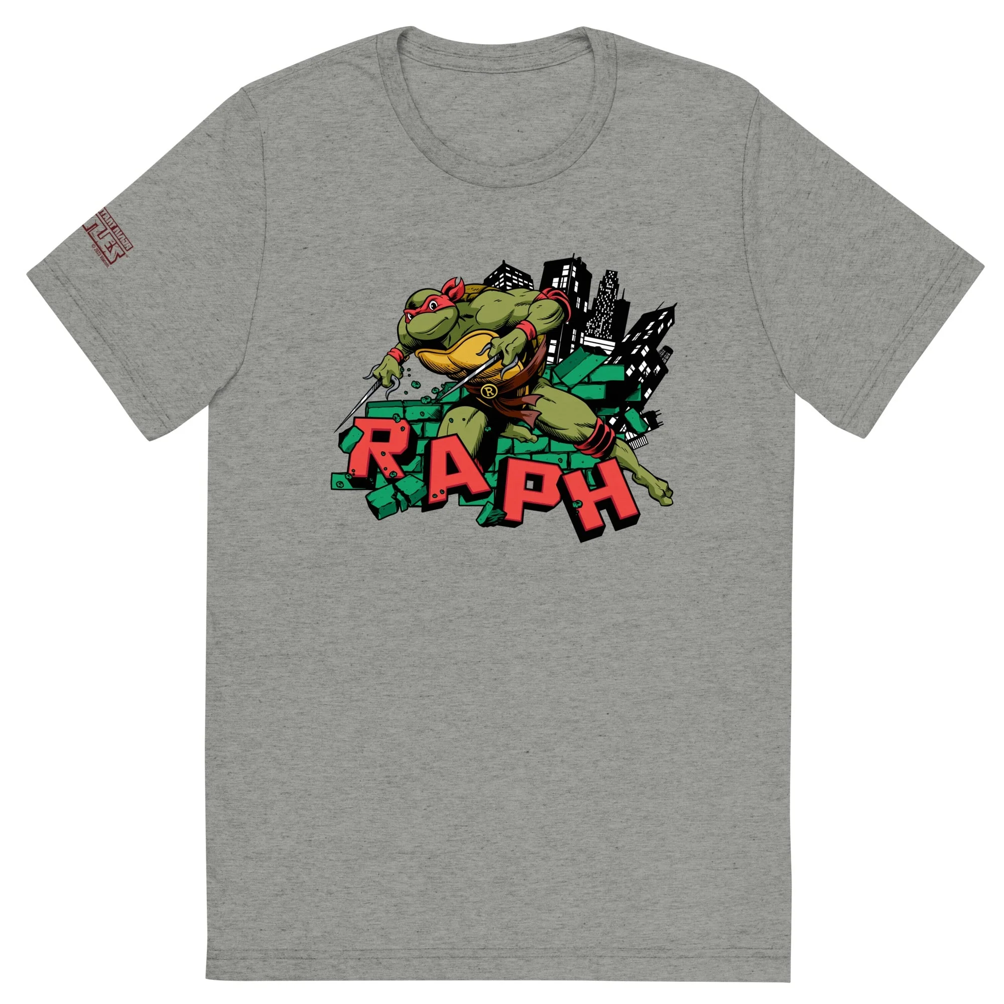 Teenage Mutant Ninja Turtles Raph Unisex Tri-Blend T-Shirt - Image 4