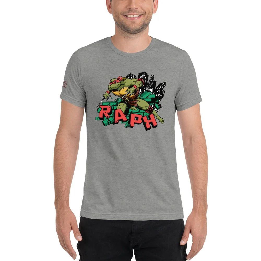 Teenage Mutant Ninja Turtles Raph Unisex Tri-Blend T-Shirt - Image 5