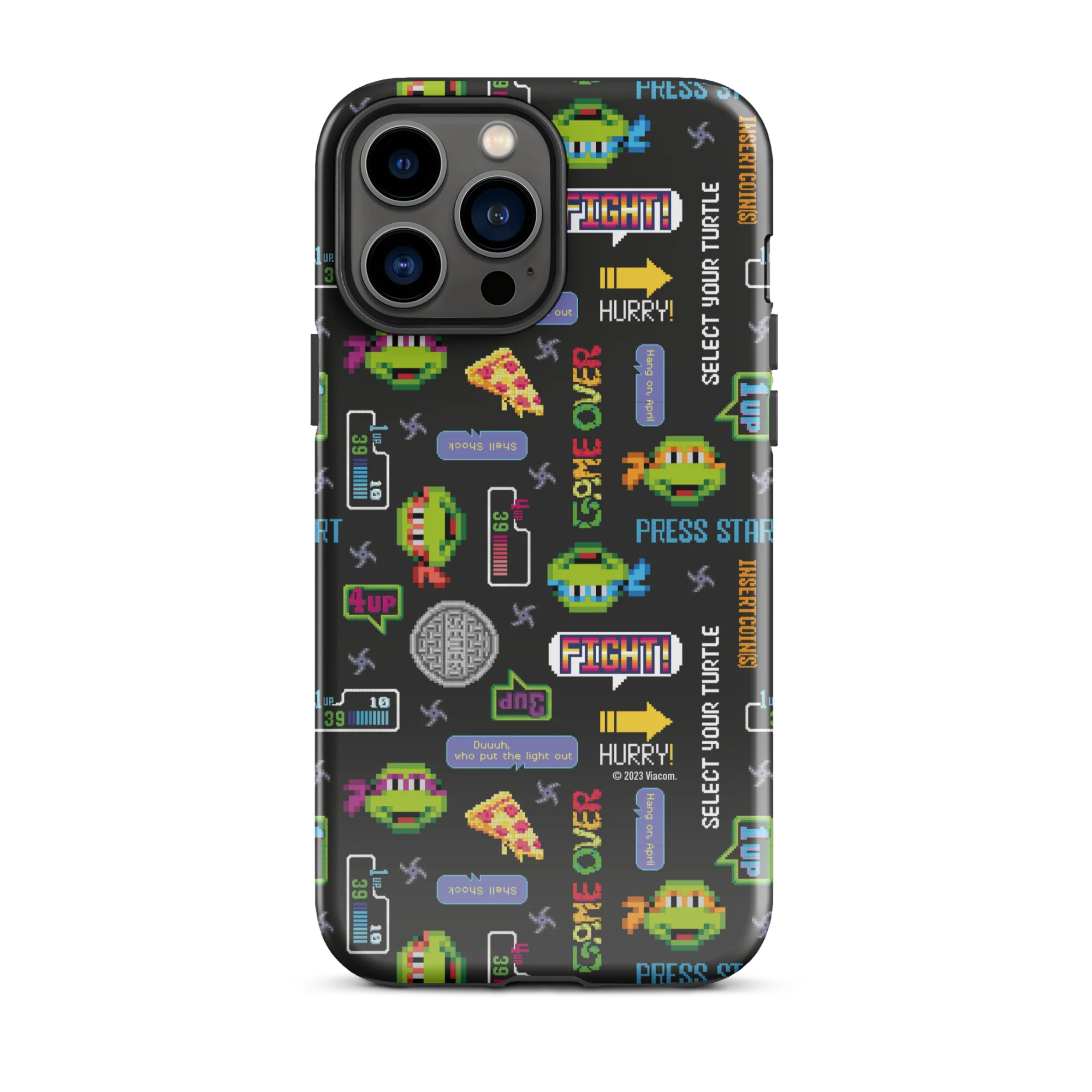 Teenage Mutant Ninja Turtles Video Game Pattern Tough Phone Case - iPhone - Image 29
