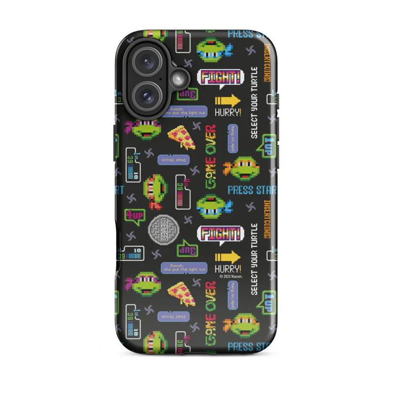 Teenage Mutant Ninja Turtles Video Game Pattern Tough Phone Case - iPhone - Image 3