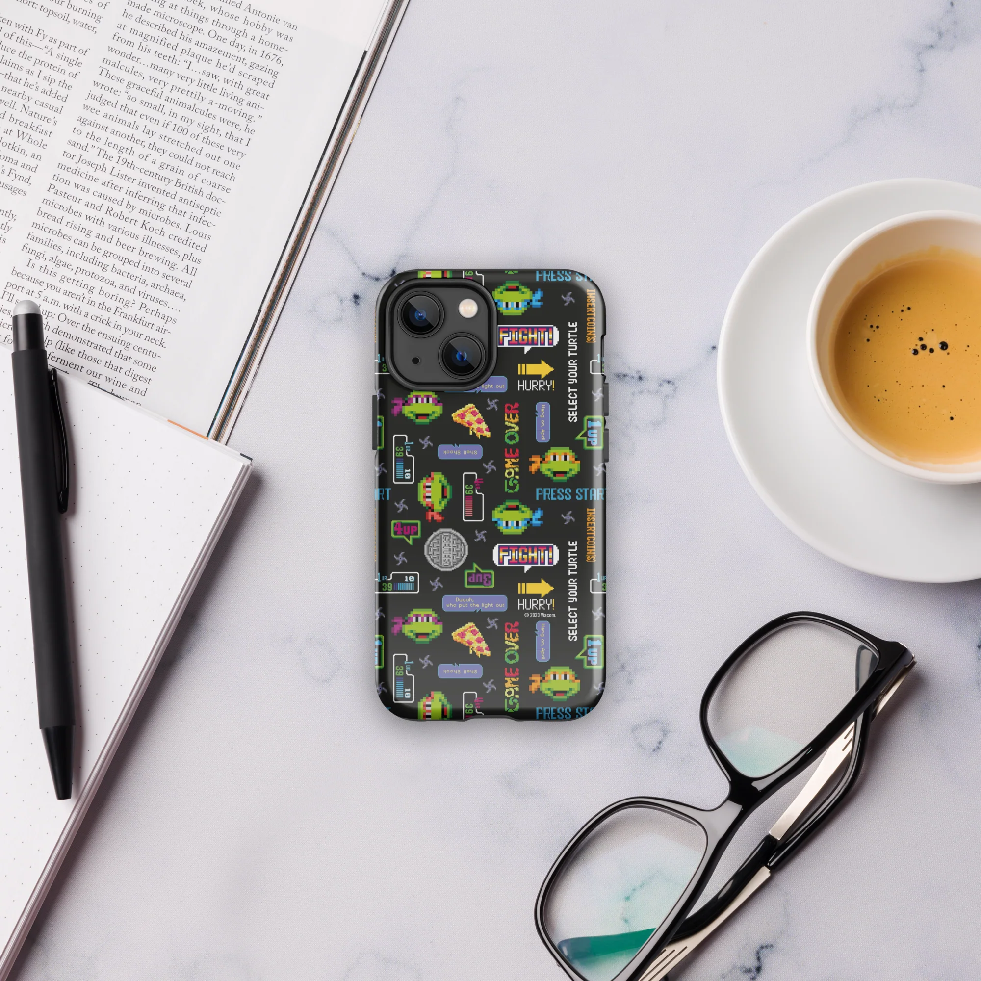 Teenage Mutant Ninja Turtles Video Game Pattern Tough Phone Case - iPhone - Image 37